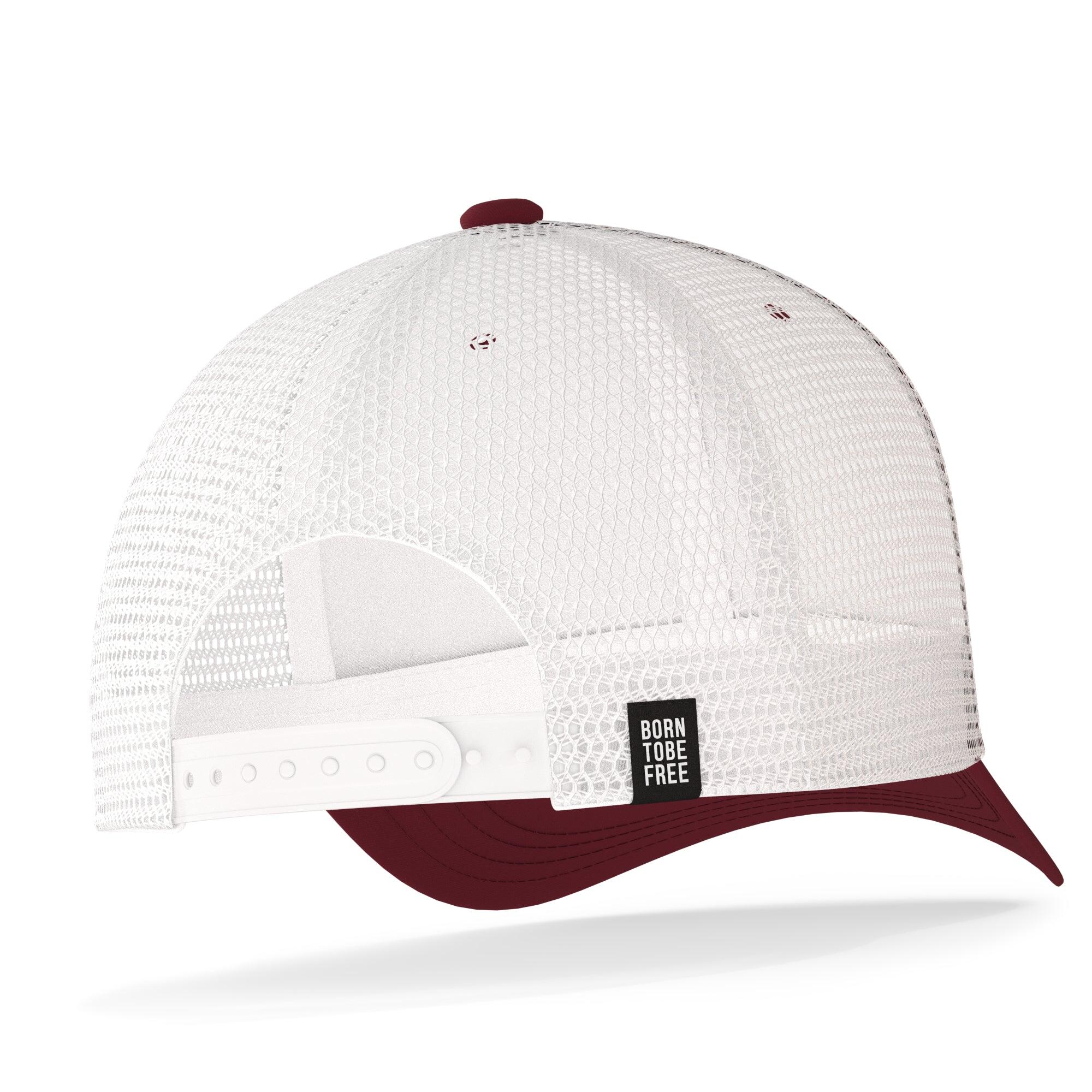 Gorra Born To Be Free The Indian Face trucker ajustable rojo blanco 2/7