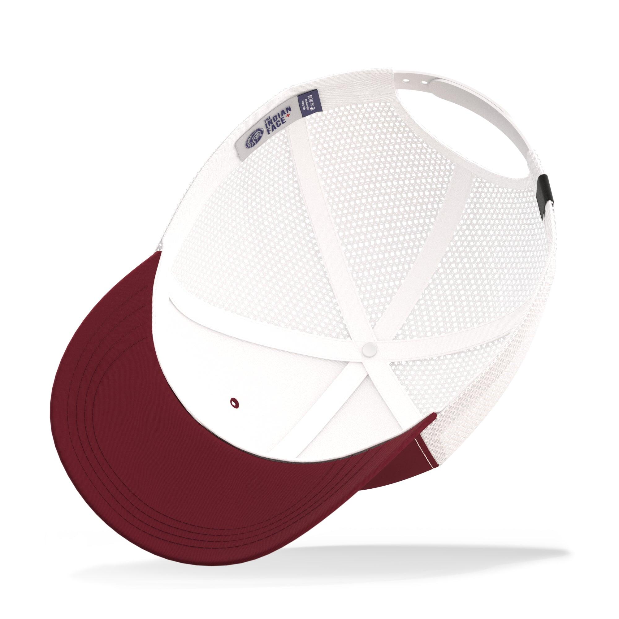 Gorra Born To Be Free The Indian Face trucker ajustable rojo blanco 4/7