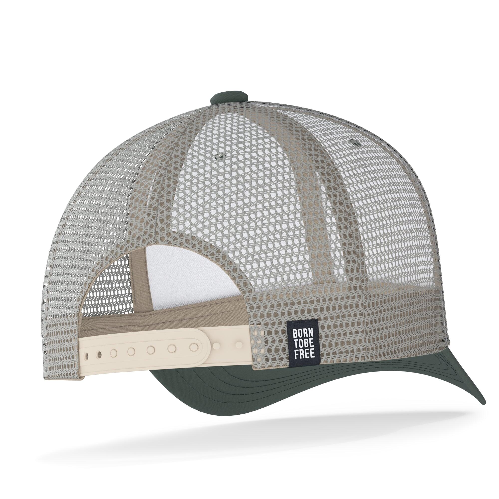Gorra Born To Be Free The Indian Face trucker ajustable verde beige 2/7