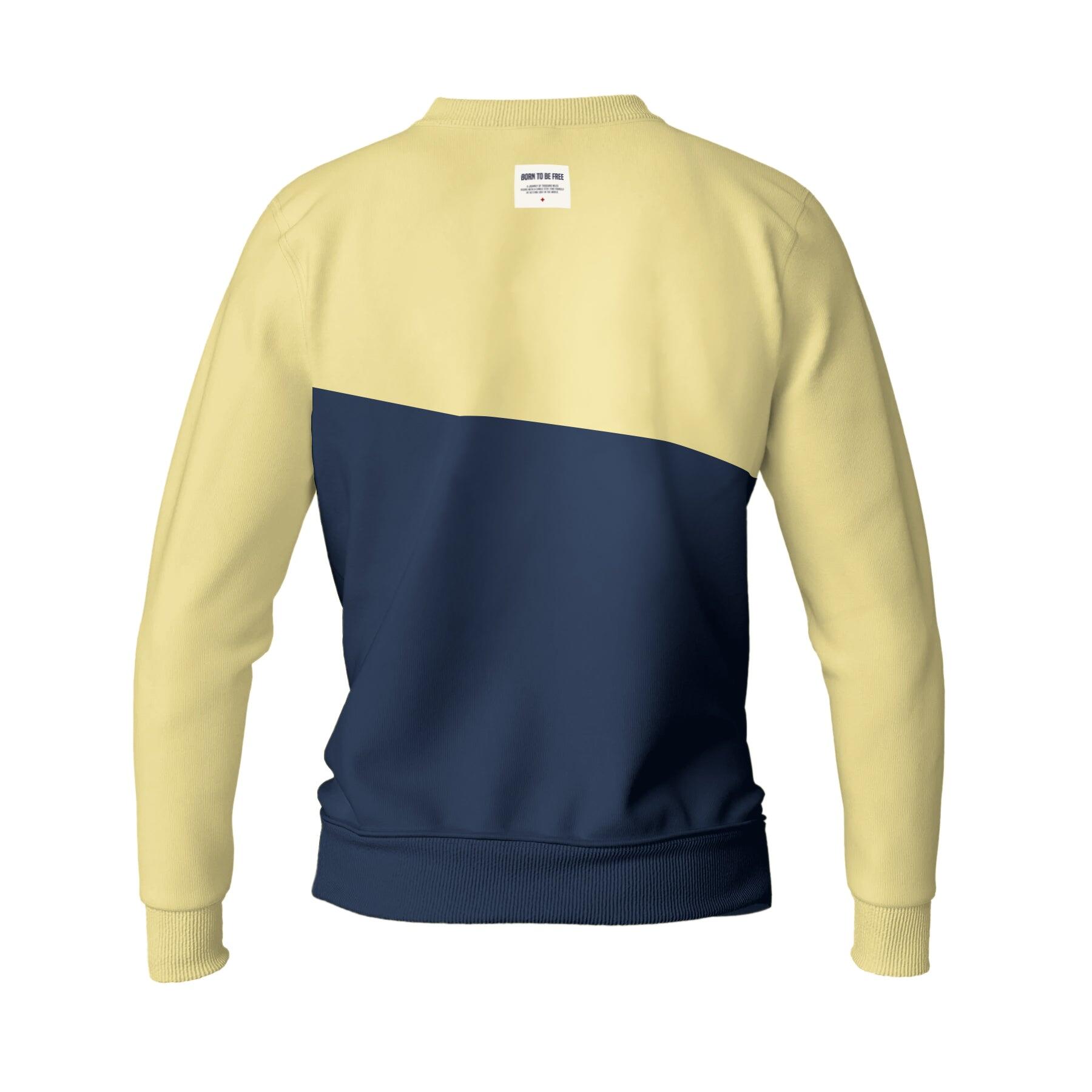 Sudadera de Fitness The Indian Face Unisex Maverick Amarillo / Azul 2/5