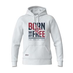 Sudadera de Fitness The Indian Face Unisex Born to be Free Blanco