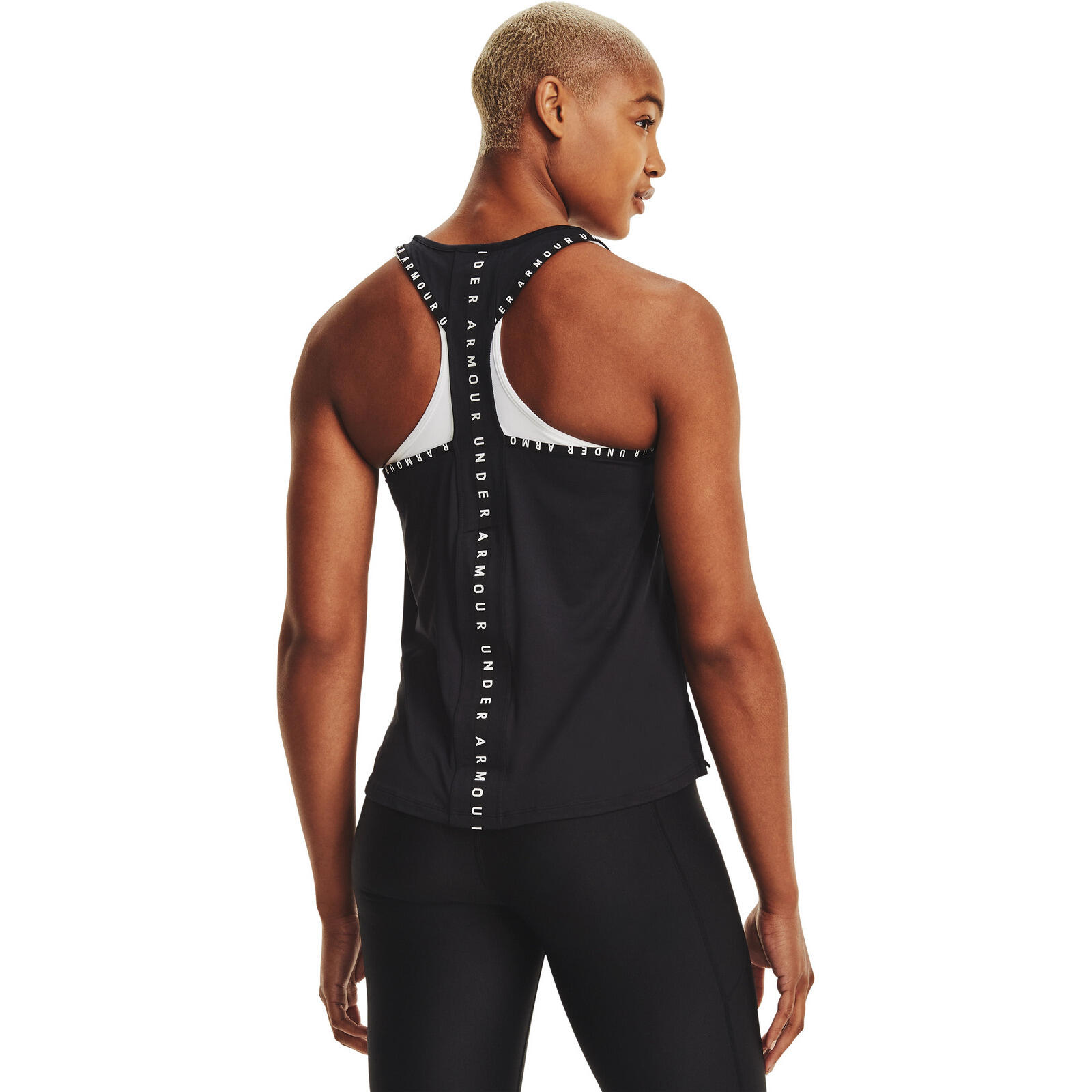 Maillot de corps Under Armour Knockout Tank, Noir, Femmes 2/7