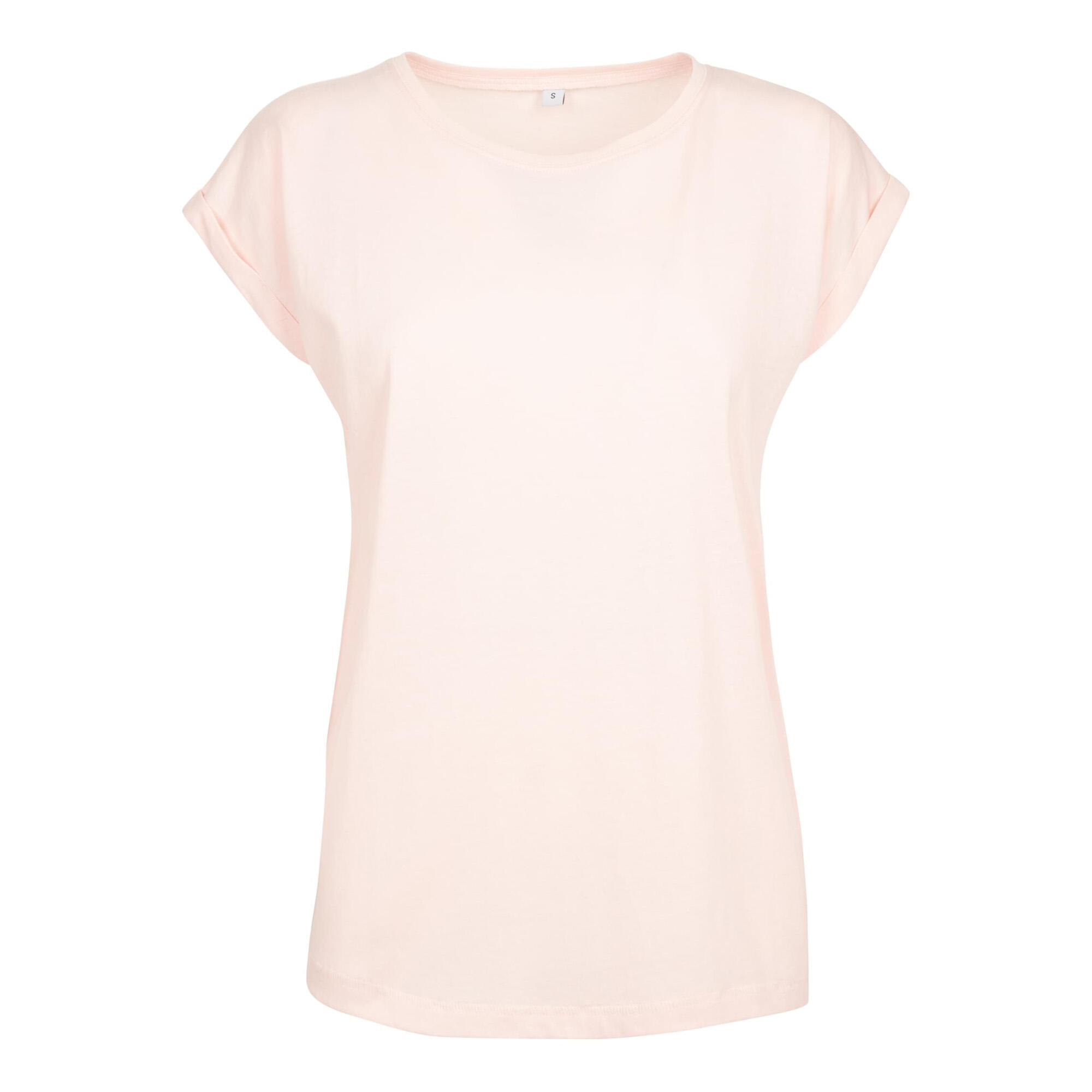 Build Your Brand Womens/Ladies Extended Shoulder T-Shirt