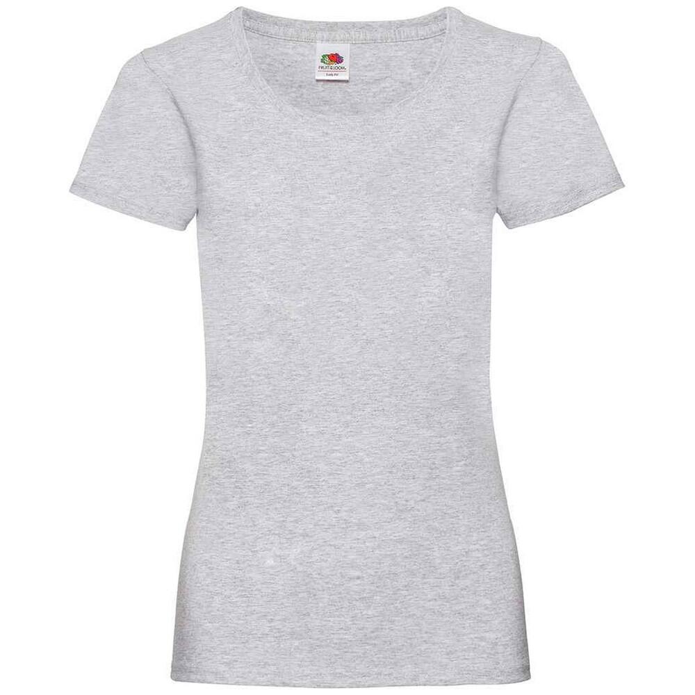 Fruit of the Loom Womens/Ladies Valueweight Heather Lady Fit T-Shirt