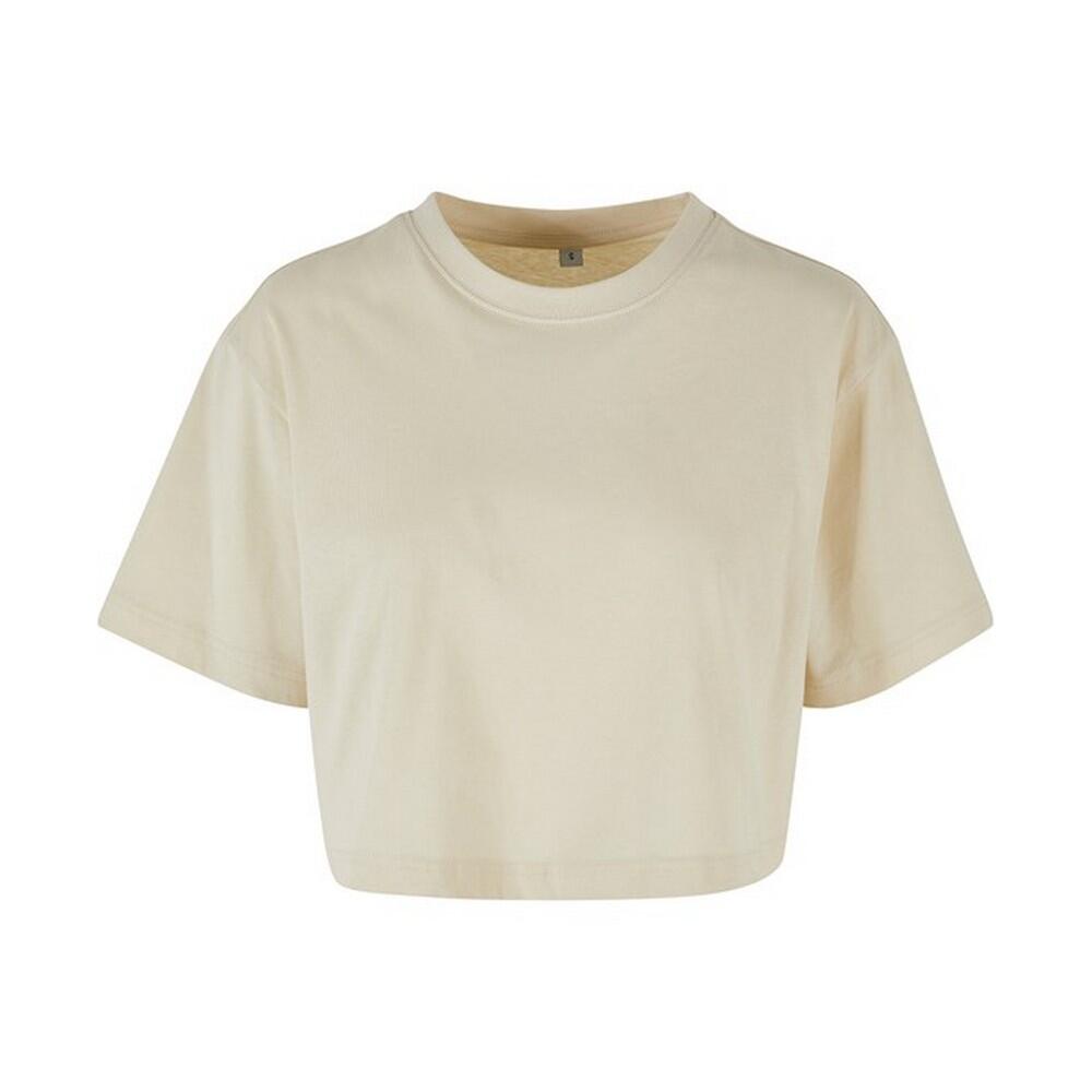 Build Your Brand Womens/Ladies Oversized Short-Sleeved Crop Top