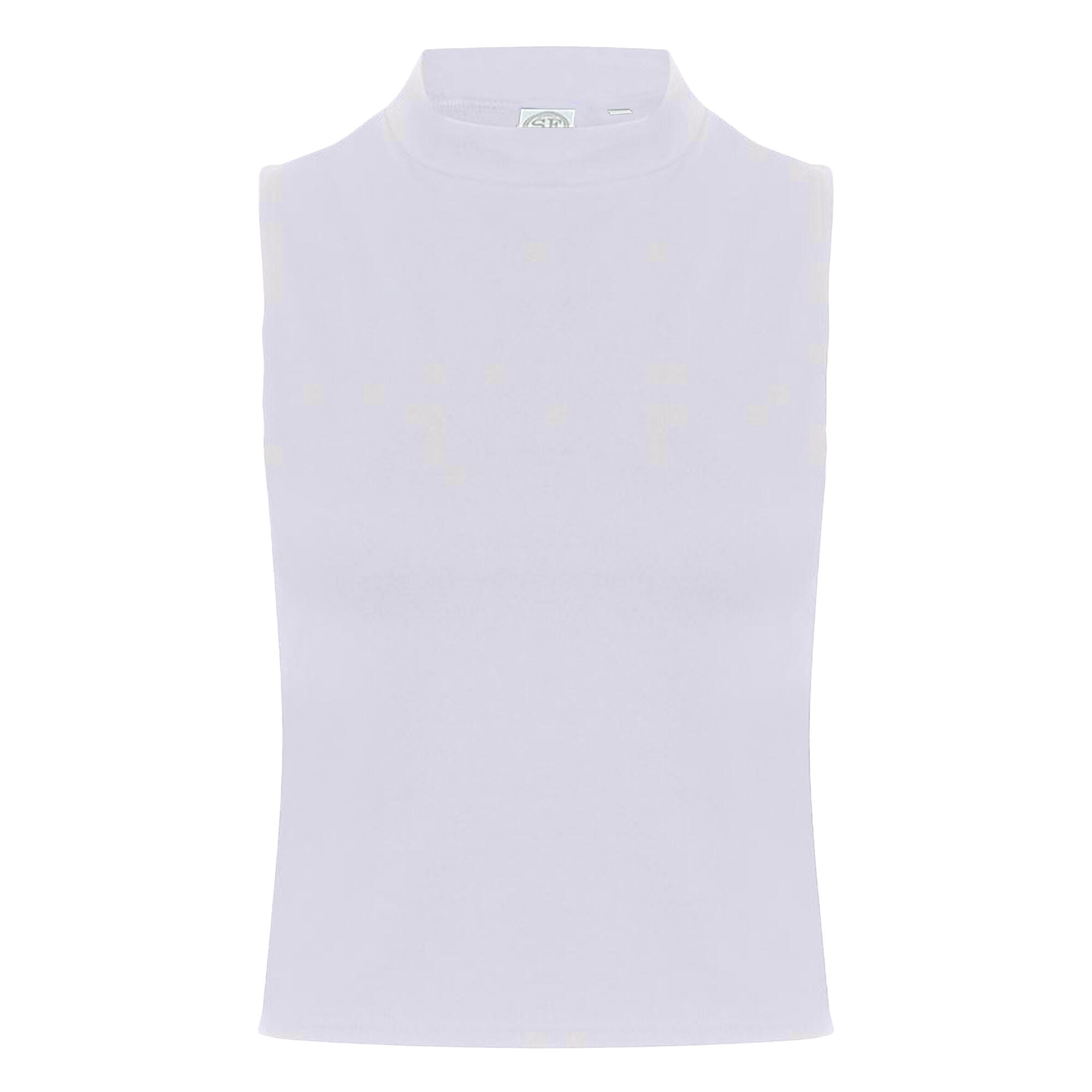 Skinni Fit Womens/Ladies High Neck Crop Sleeveless Vest Top