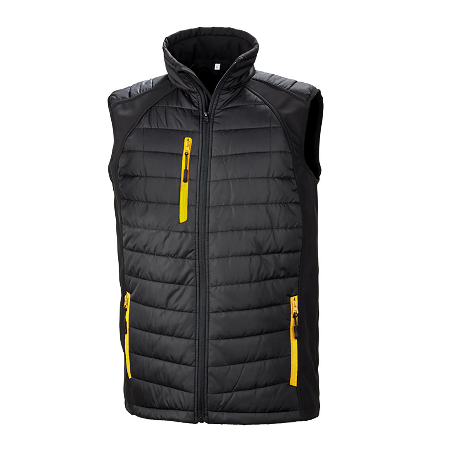 Result Mens Black Compass Padded Soft Shell Gilet
