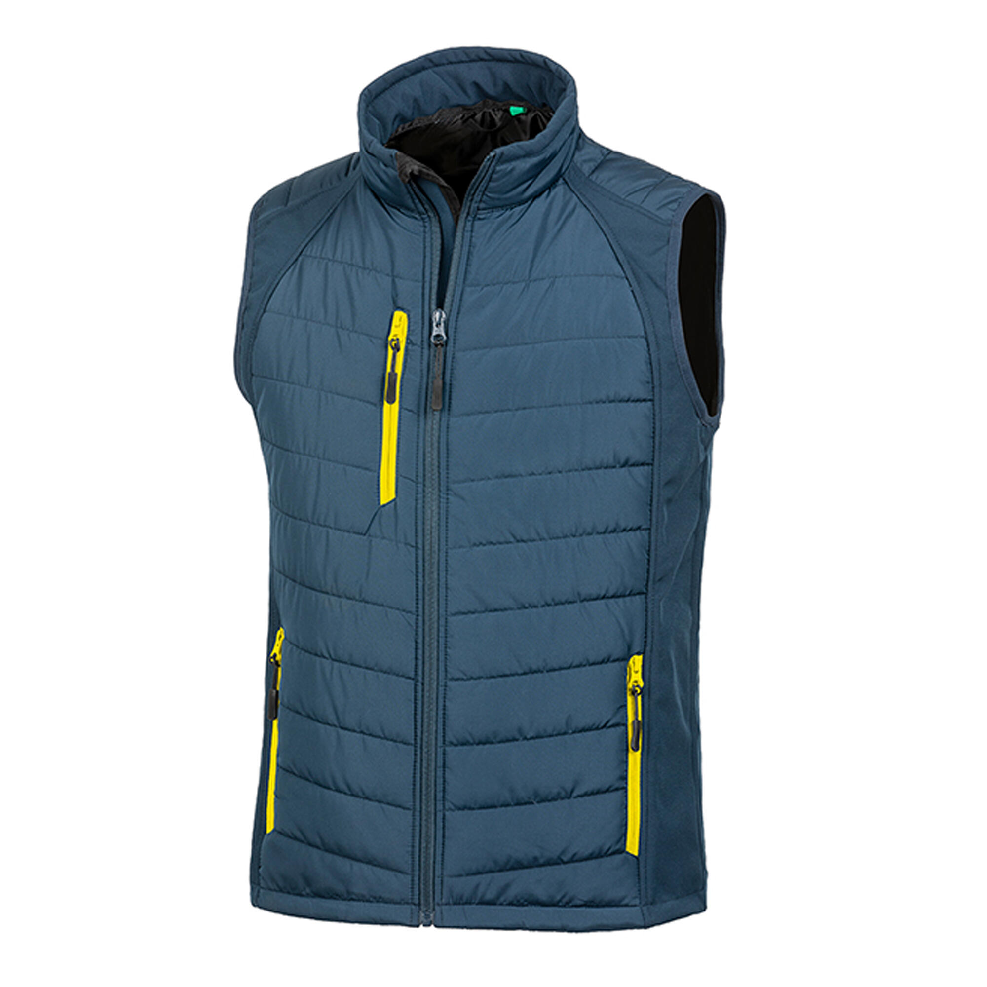 Result Mens Black Compass Padded Soft Shell Gilet