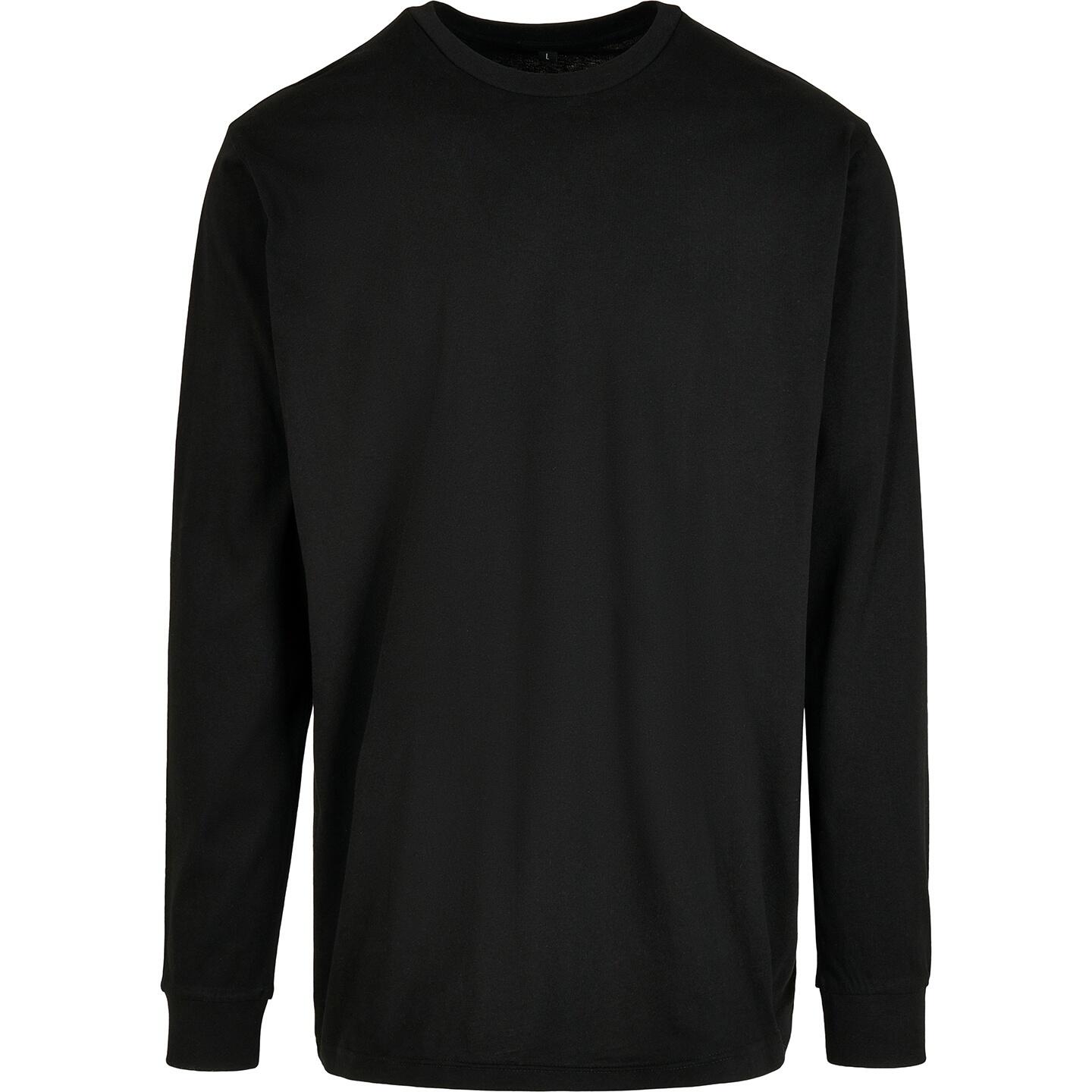 Build Your Brand Mens Organic Ribbed Cuff Sweatshirt