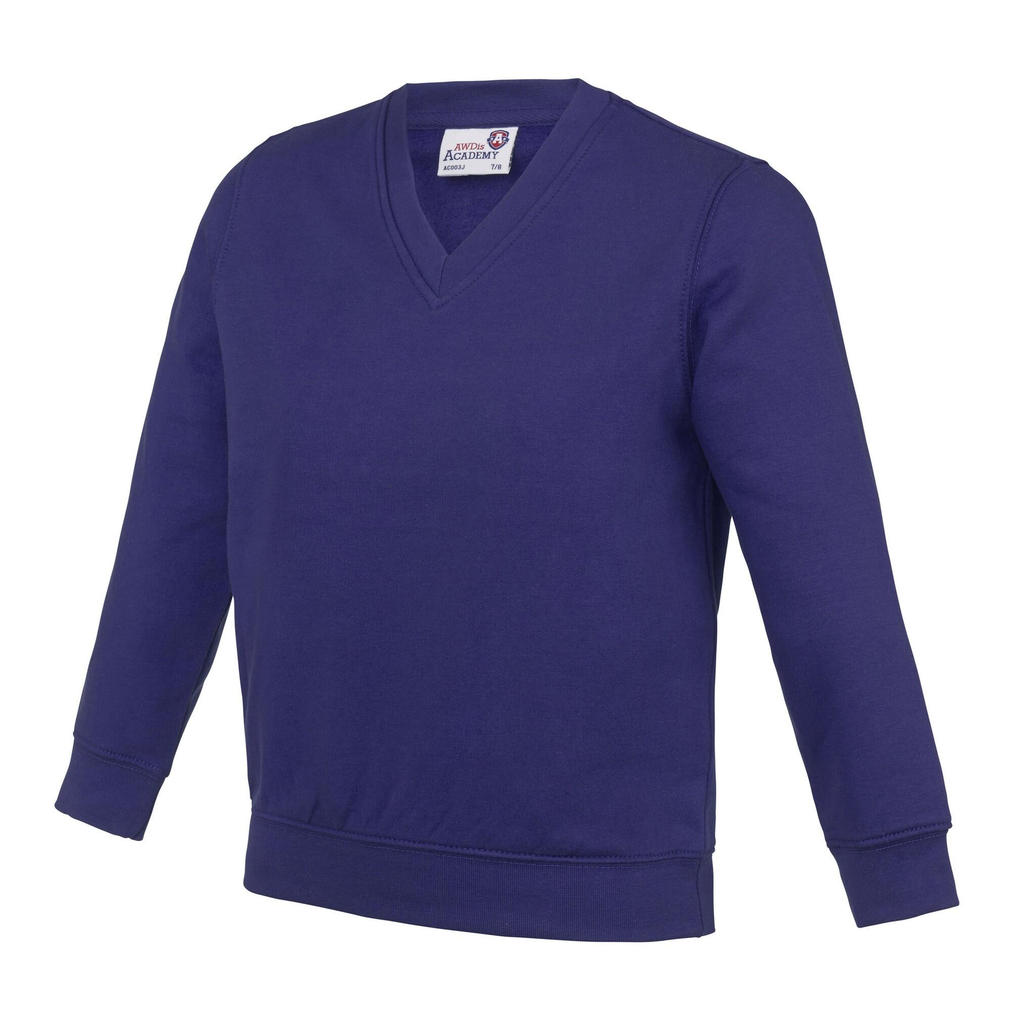 AWDis Academy Childrens/Kids Junior V Neck School Jumper/Sweatshirt