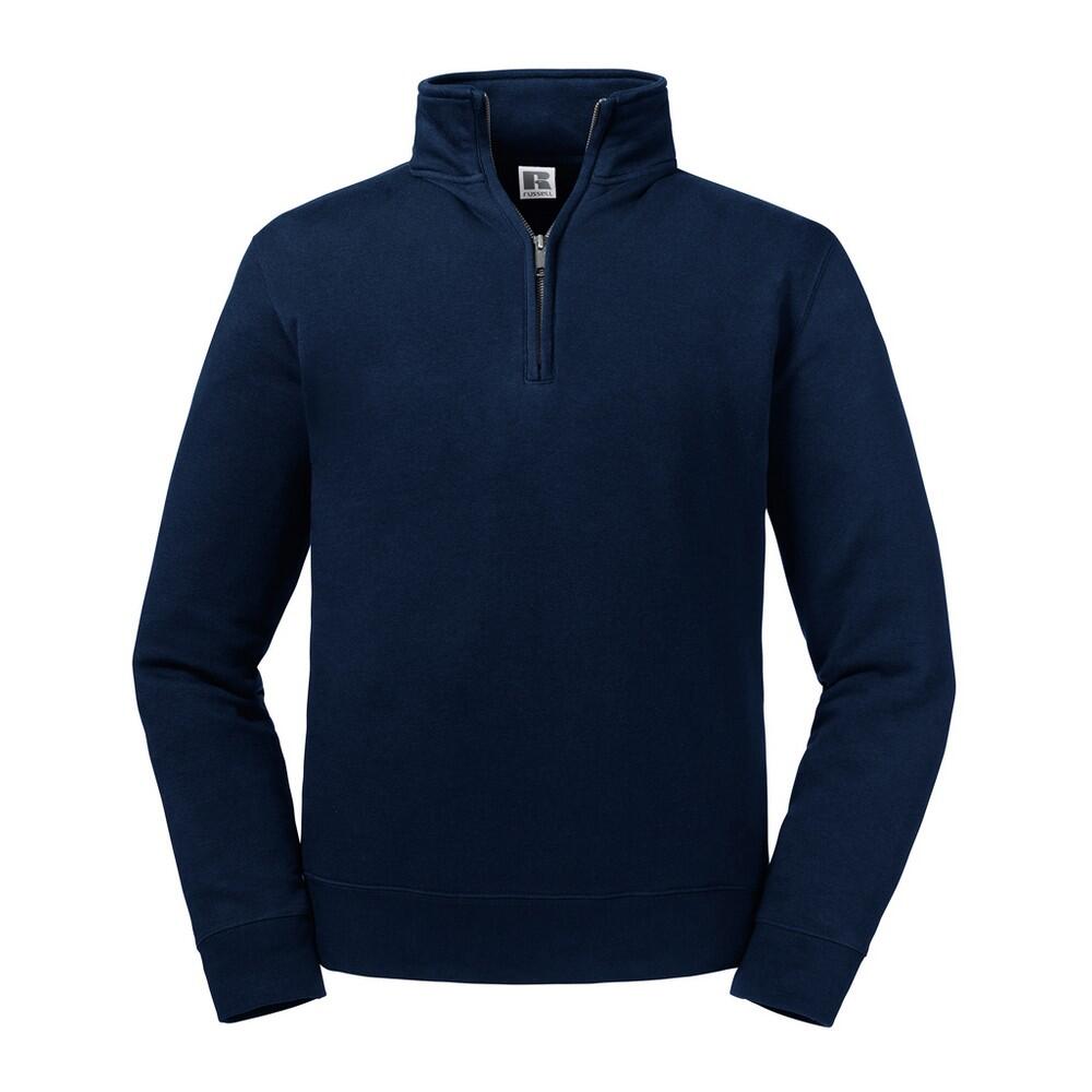 Russell Mens Authentic Zip Neck Sweatshirt