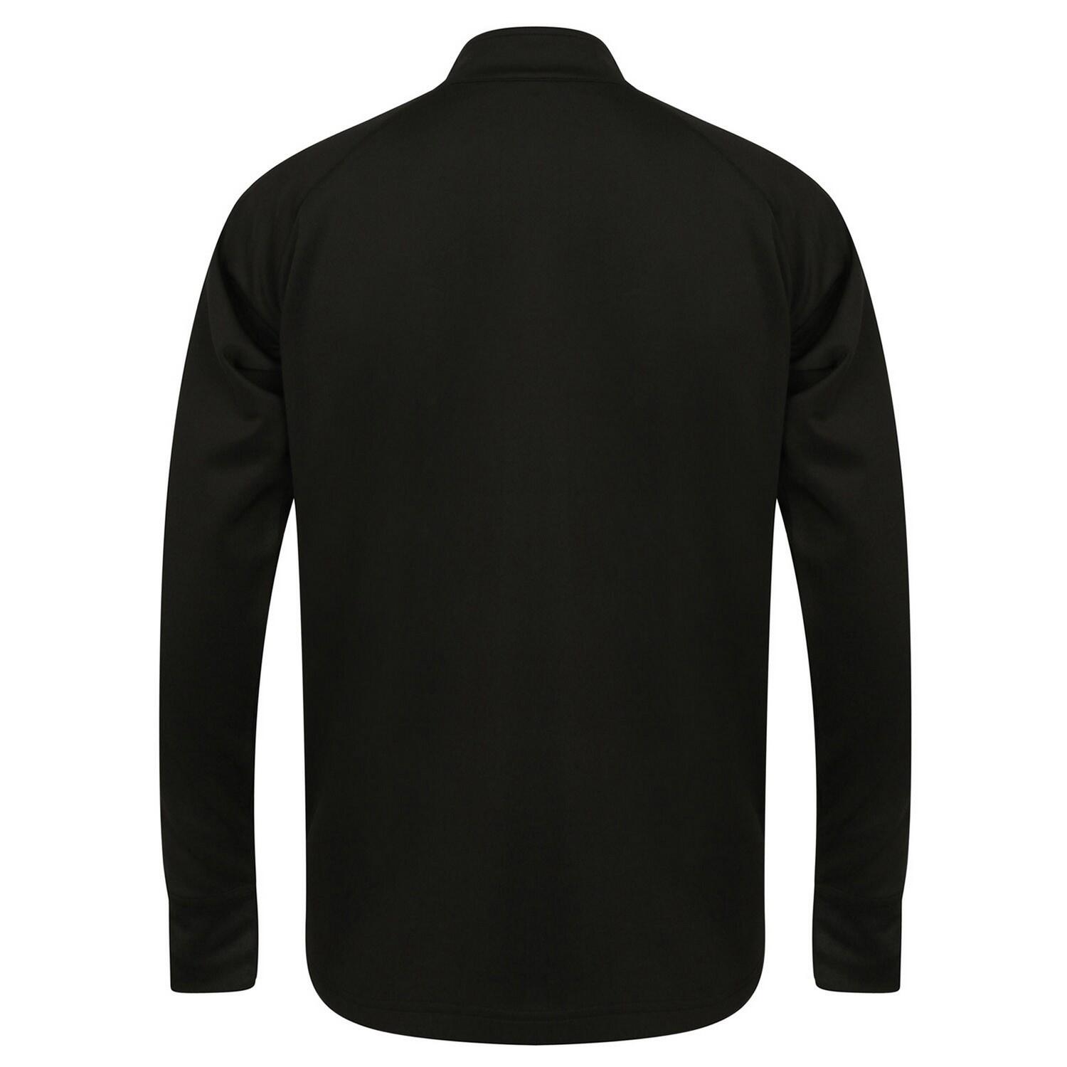 Finden & Hales Mens Contrast Panel Knitted Tracksuit Top