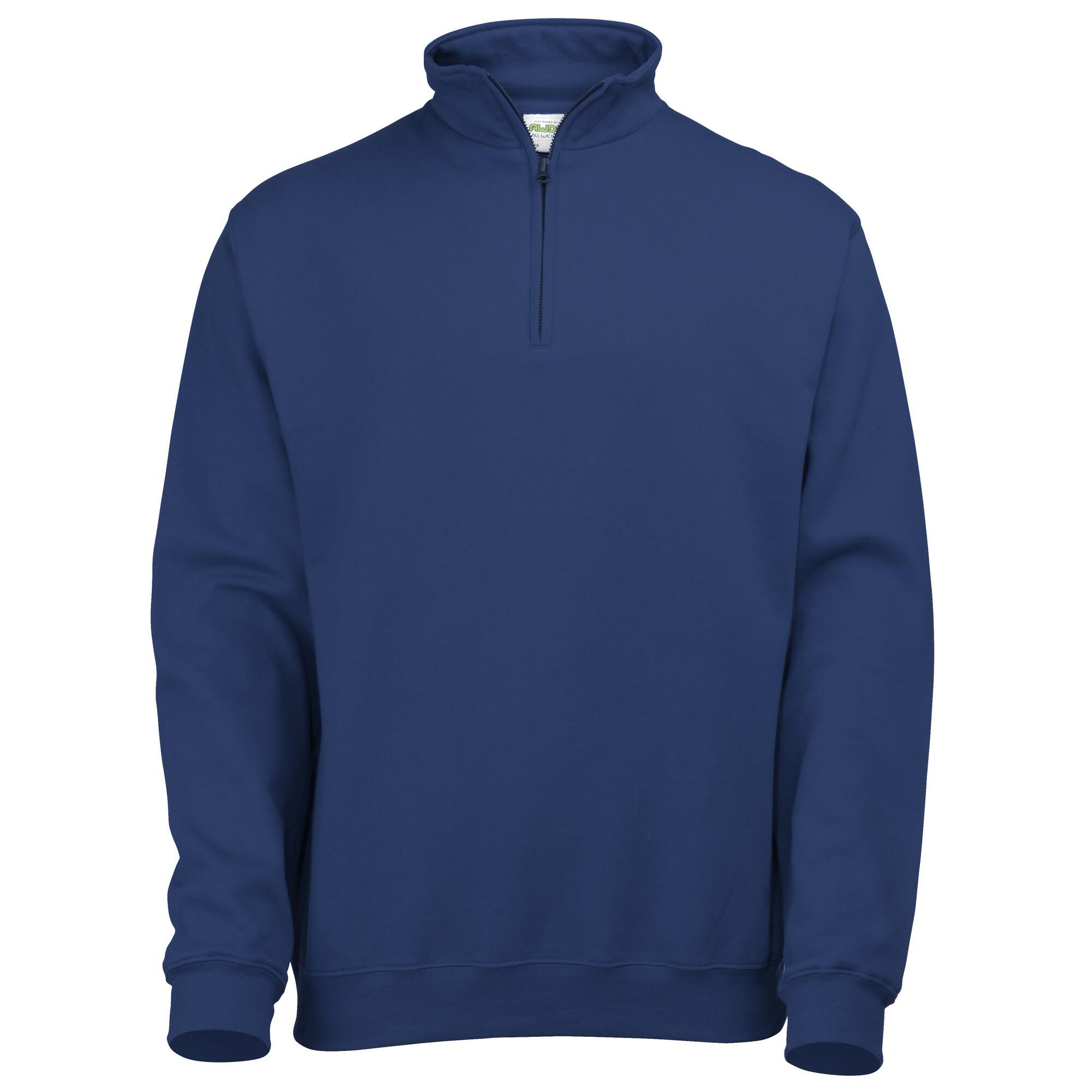 Awdis Mens Plain Sophomore ¼ Zip Sweatshirt