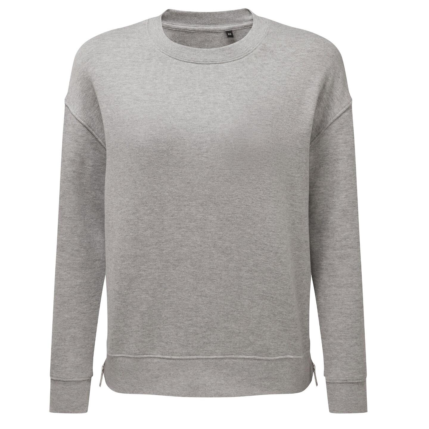 TriDri Womens/Ladies Heather Recycled Side Zip Sweatshirt