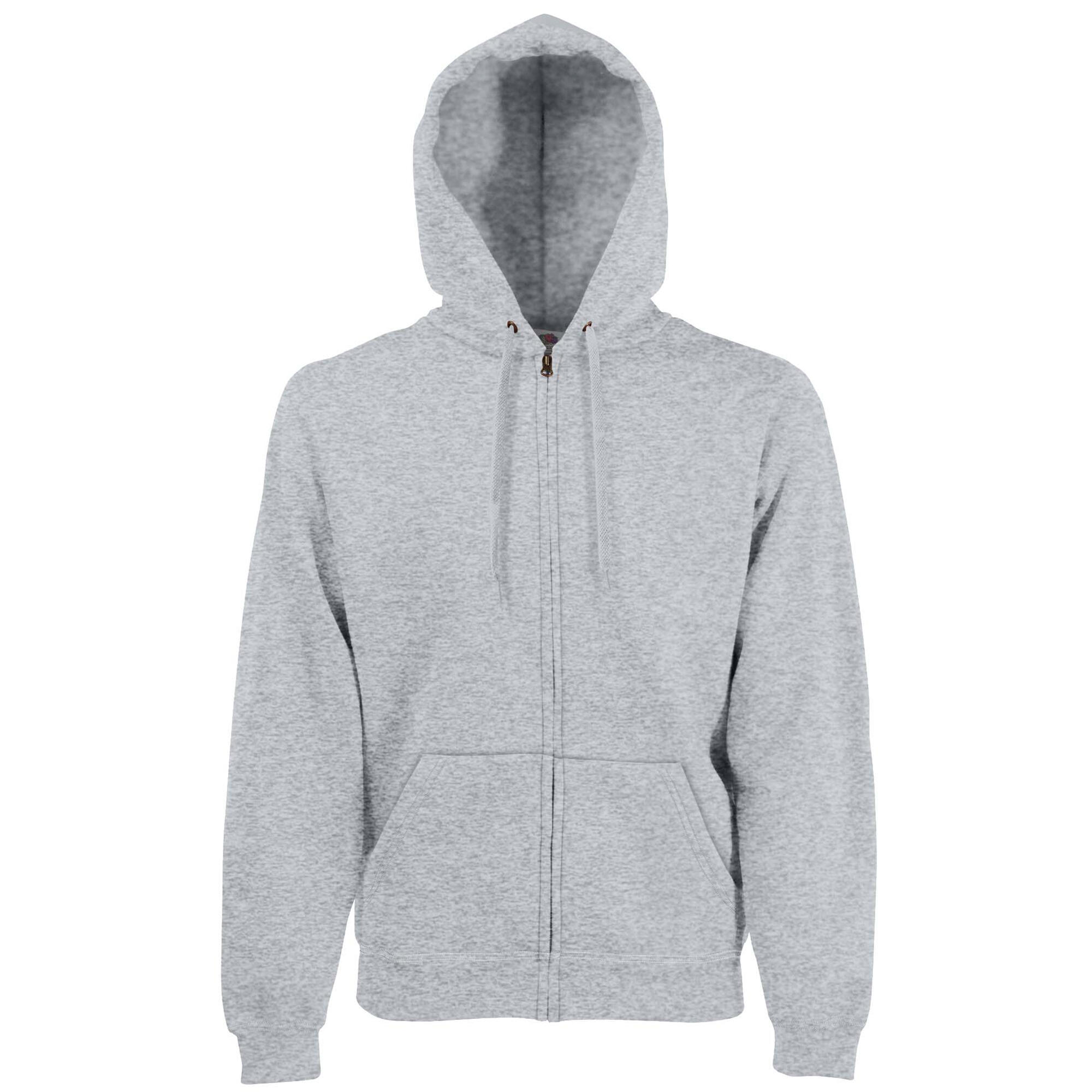 Fruit Of The Loom Mens Premium 70/30 Hooded Zip-Up Sweatshirt / Hoodie