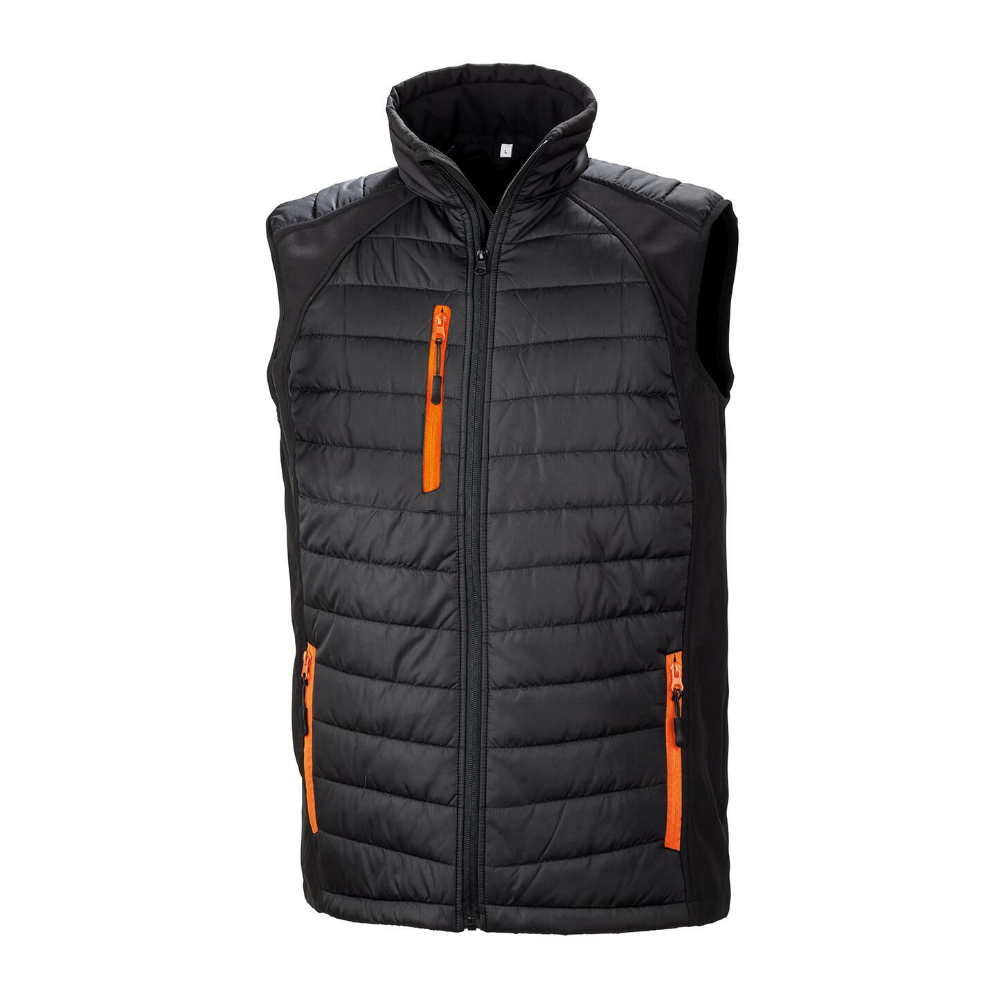 Result Mens Black Compass Padded Soft Shell Gilet