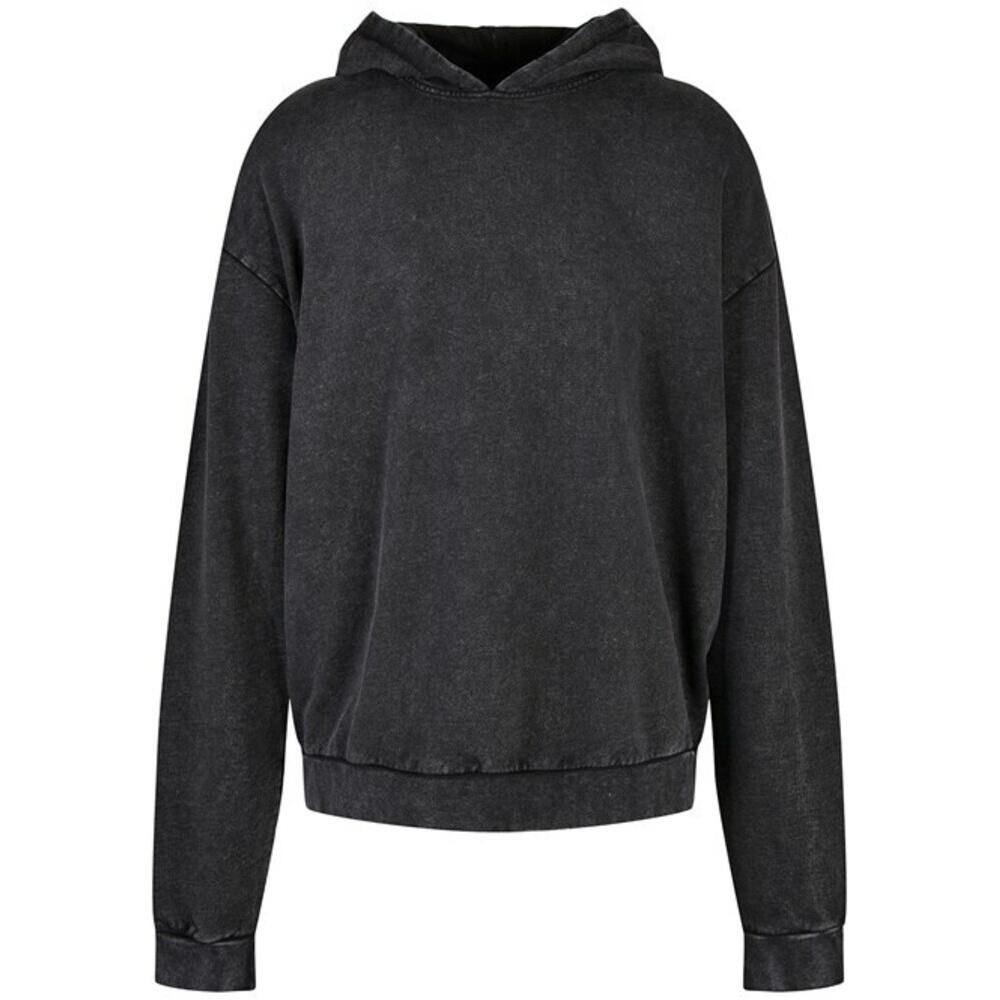 Build Your Brand Mens Acid Wash Oversized Hoodie