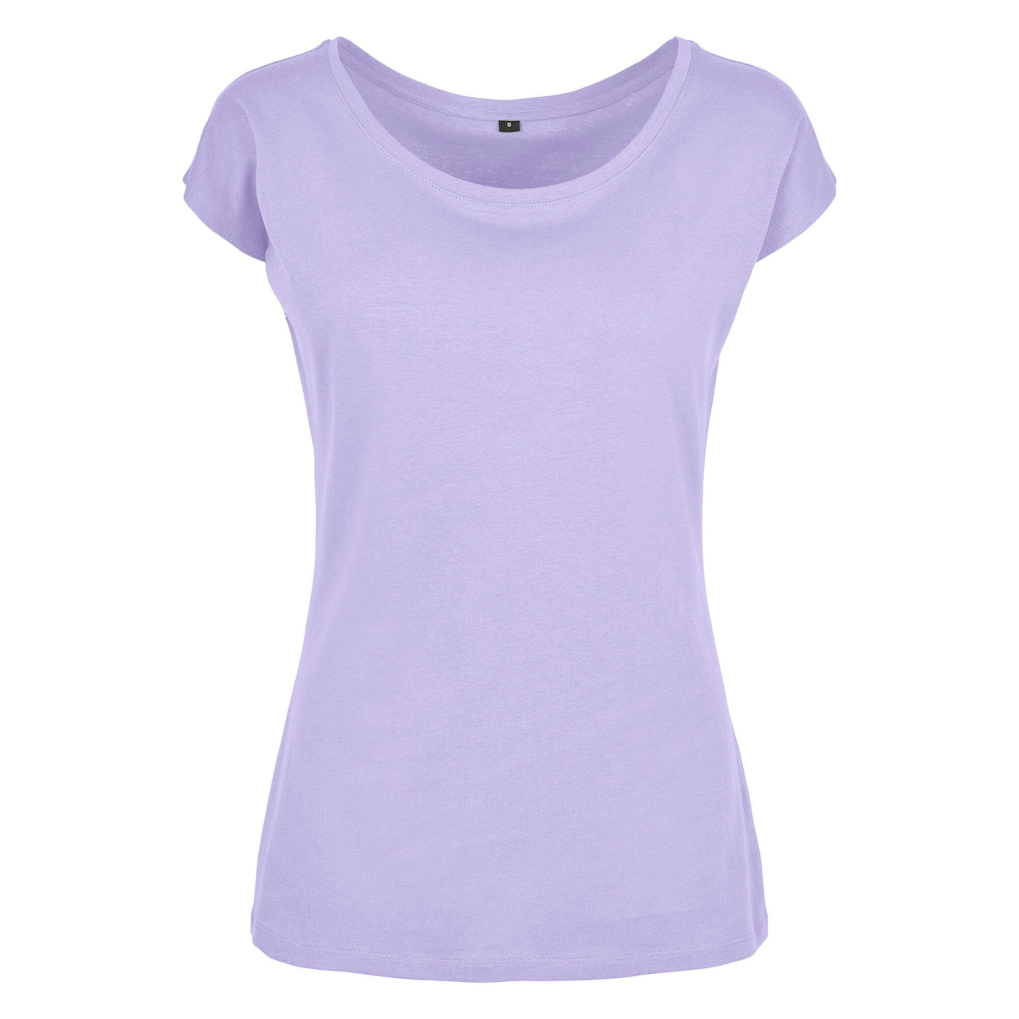 Build Your Brand Womens/Ladies Wide Neck T-Shirt