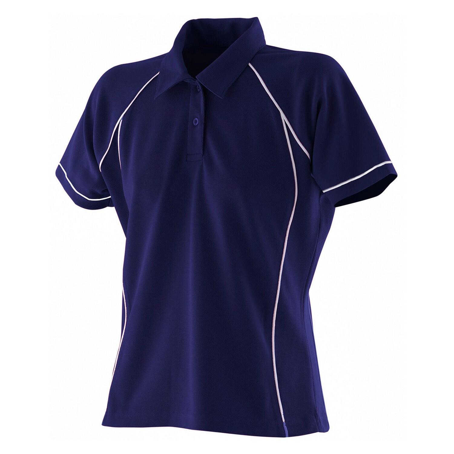 Finden & Hales Womens/Ladies Piped Performance Polo Shirt