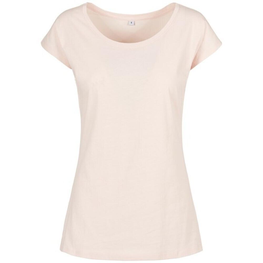 Build Your Brand Womens/Ladies Wide Neck T-Shirt