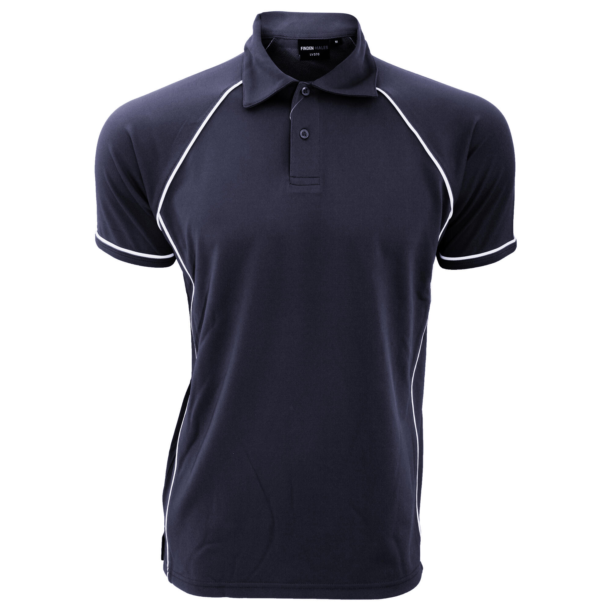 Finden & Hales Mens Piped Performance Sports Polo Shirt