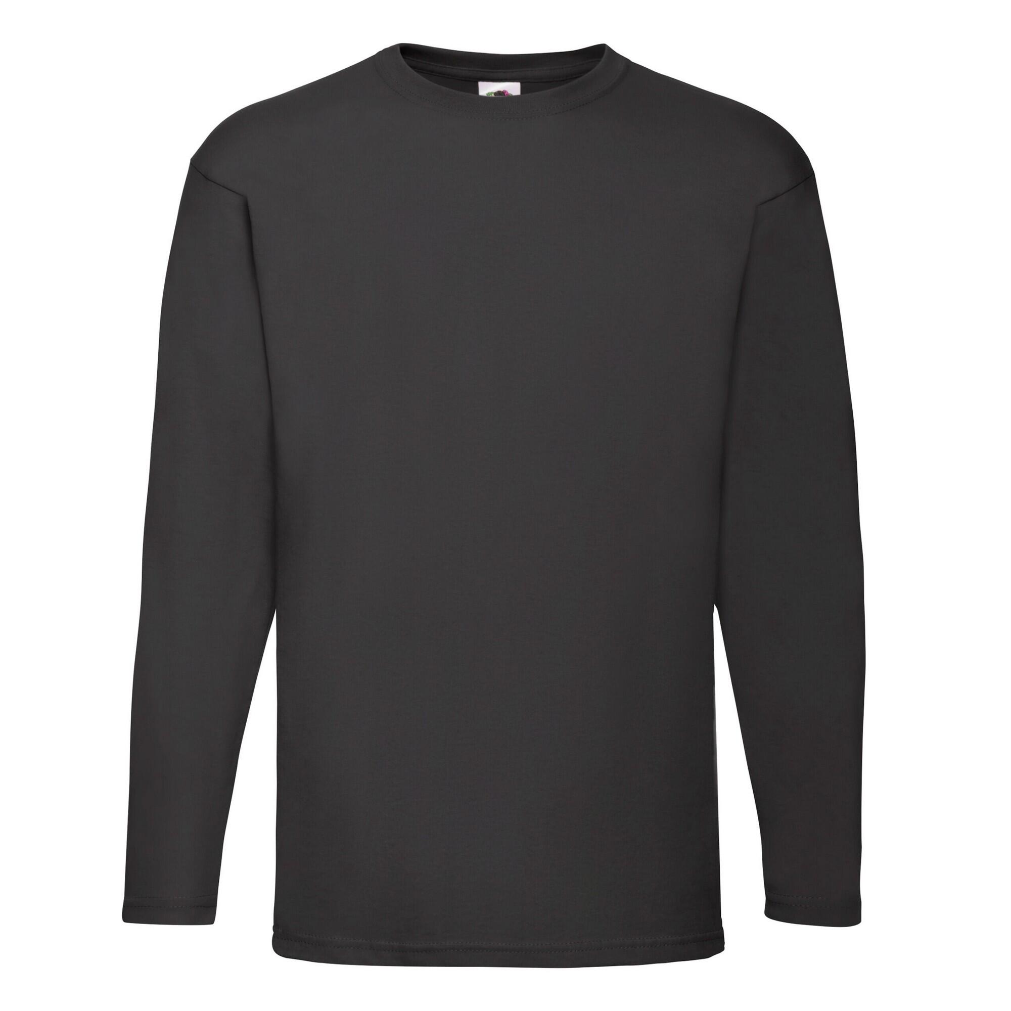 Fruit of the Loom Unisex Adult Valueweight Plain Long-Sleeved T-Shirt