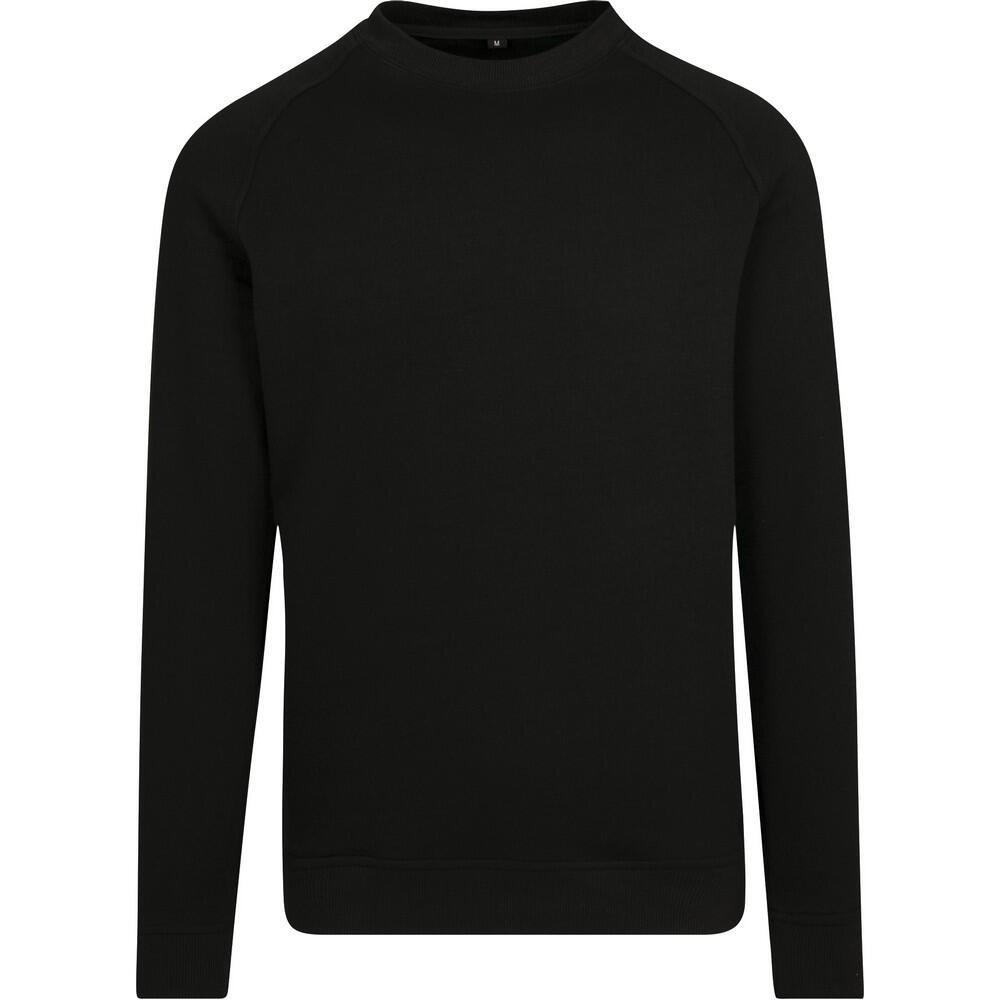 Build Your Brand Mens Raglan-Sleeved Crew Neck Sweat