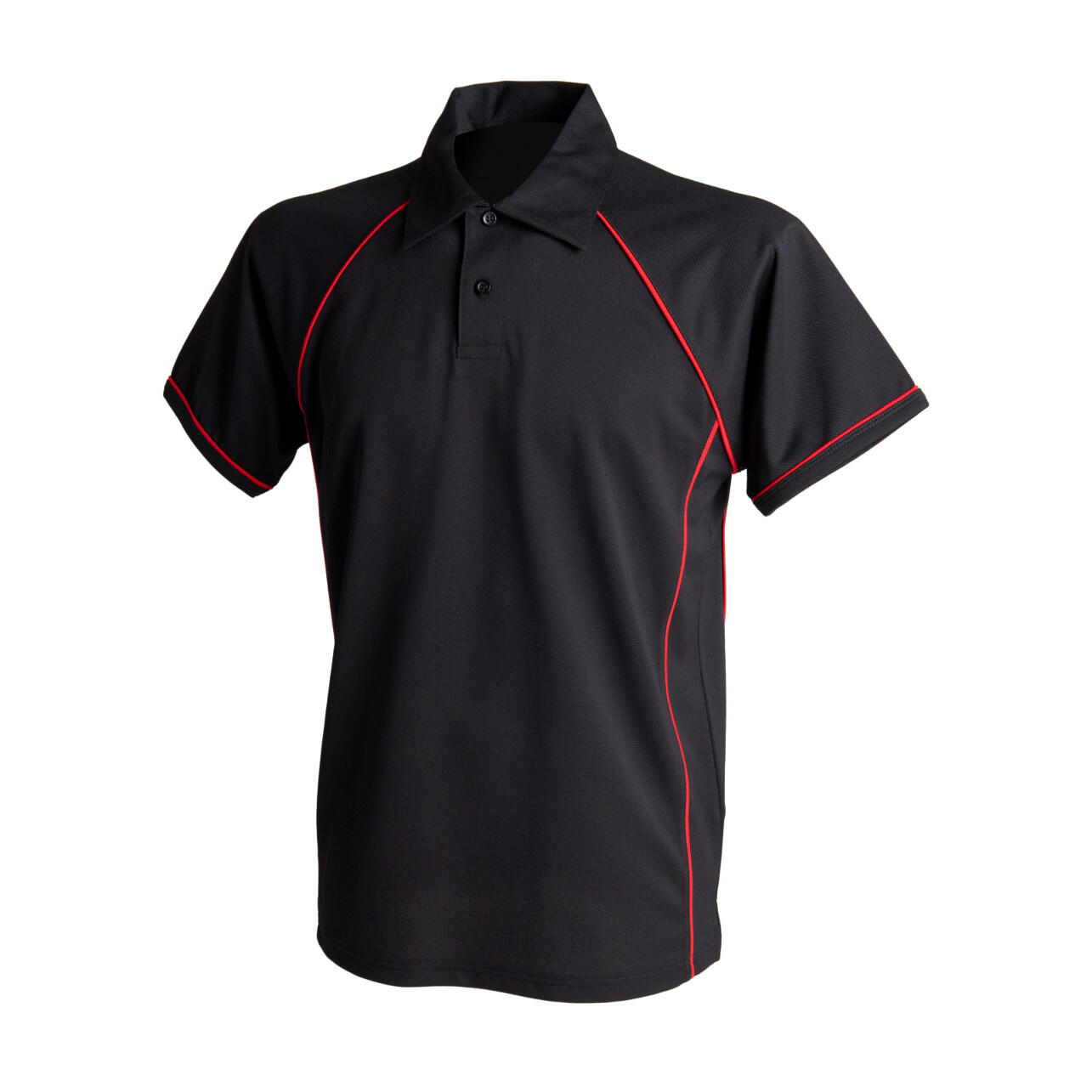 Finden & Hales Mens Piped Performance Sports Polo Shirt
