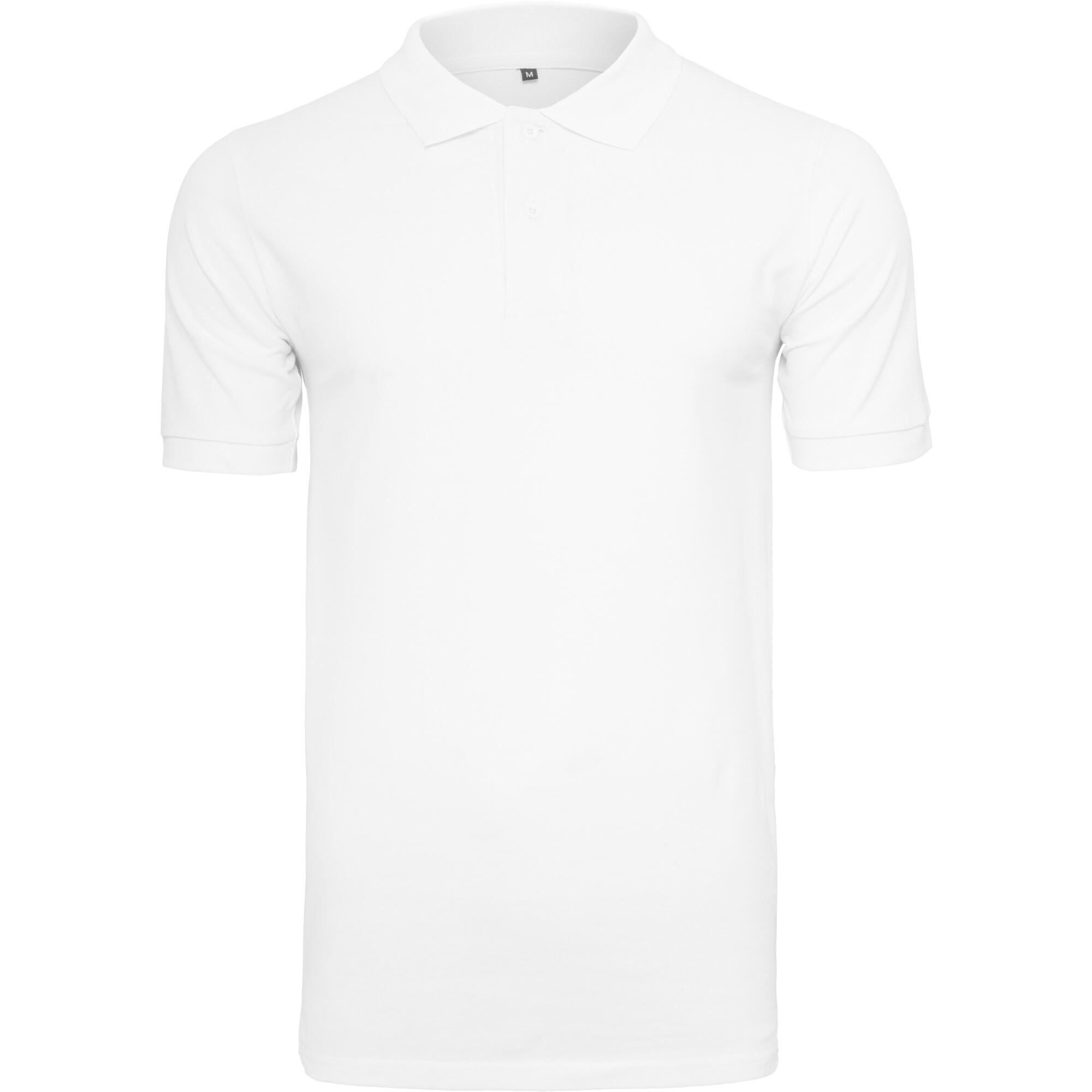 Build Your Brand Mens Pique Fitted Polo Shirt