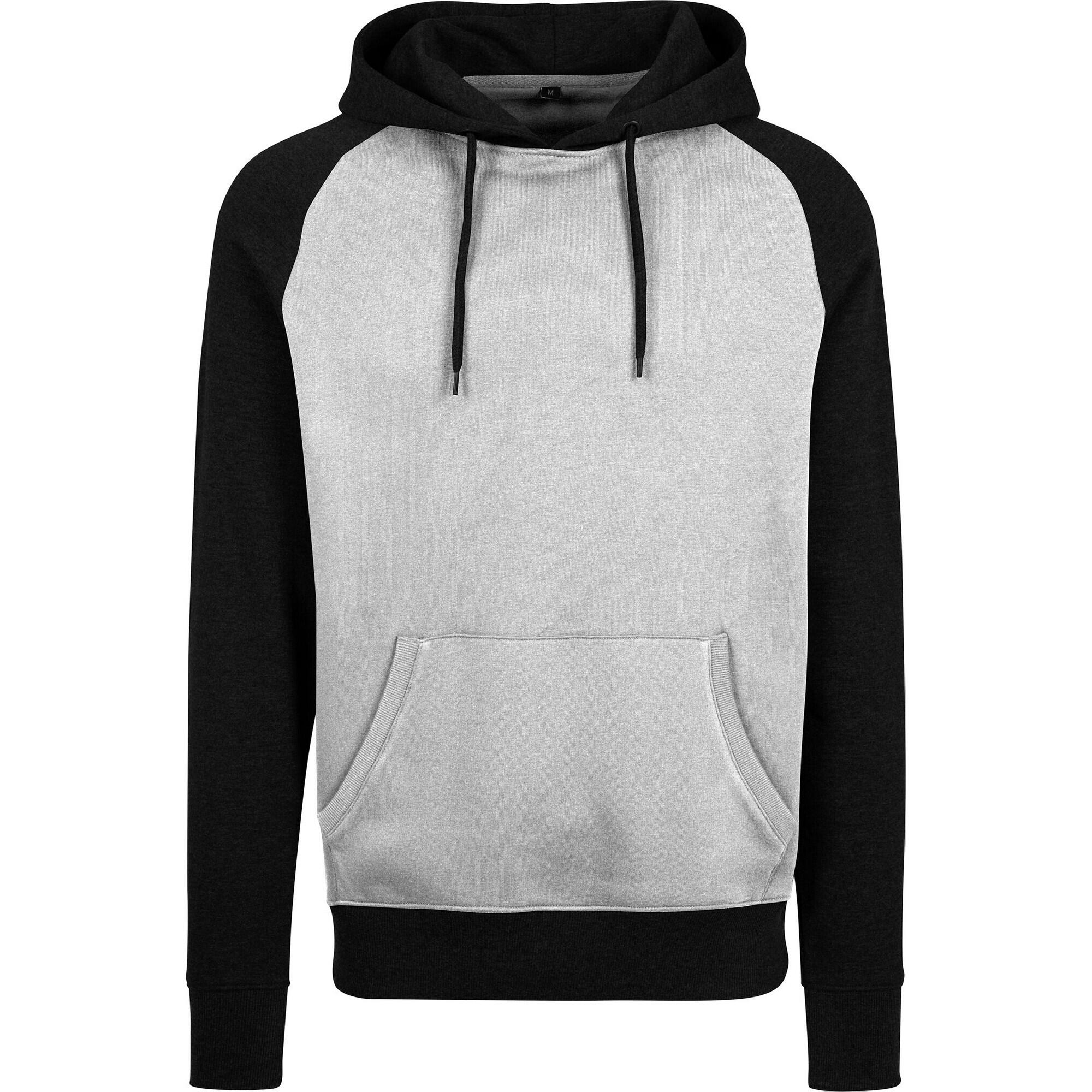 Build Your Brand Mens Raglan Hoodie