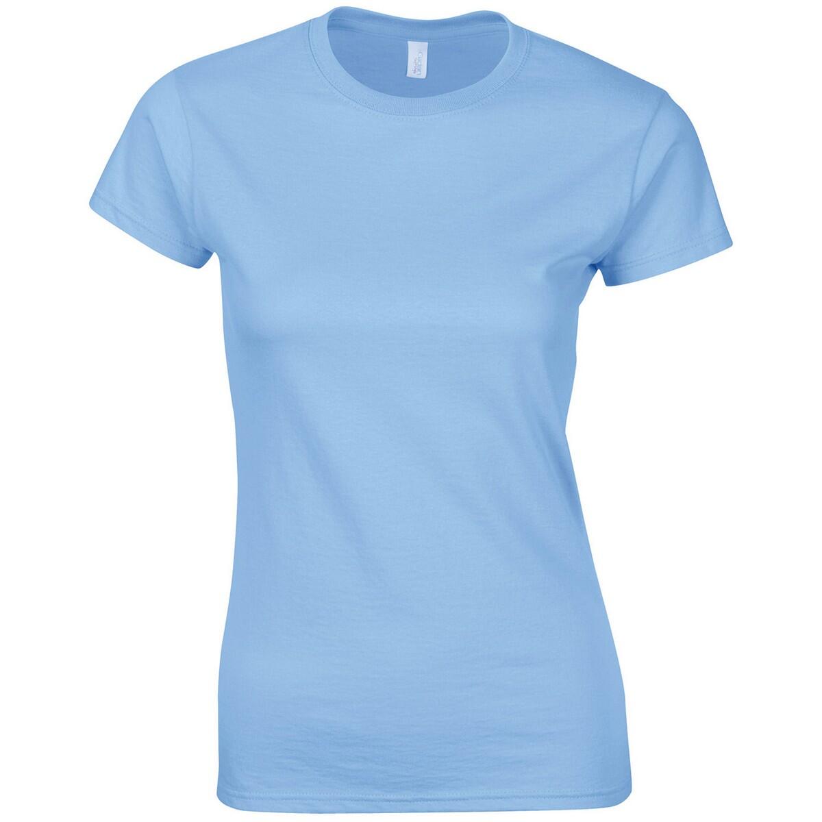 Gildan Womens/Ladies Softstyle Plain Ringspun Cotton Fitted T-Shirt