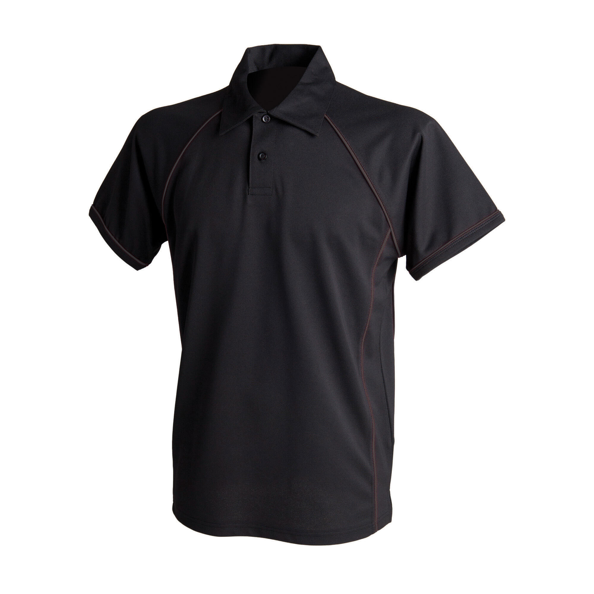 Finden & Hales Mens Piped Performance Sports Polo Shirt
