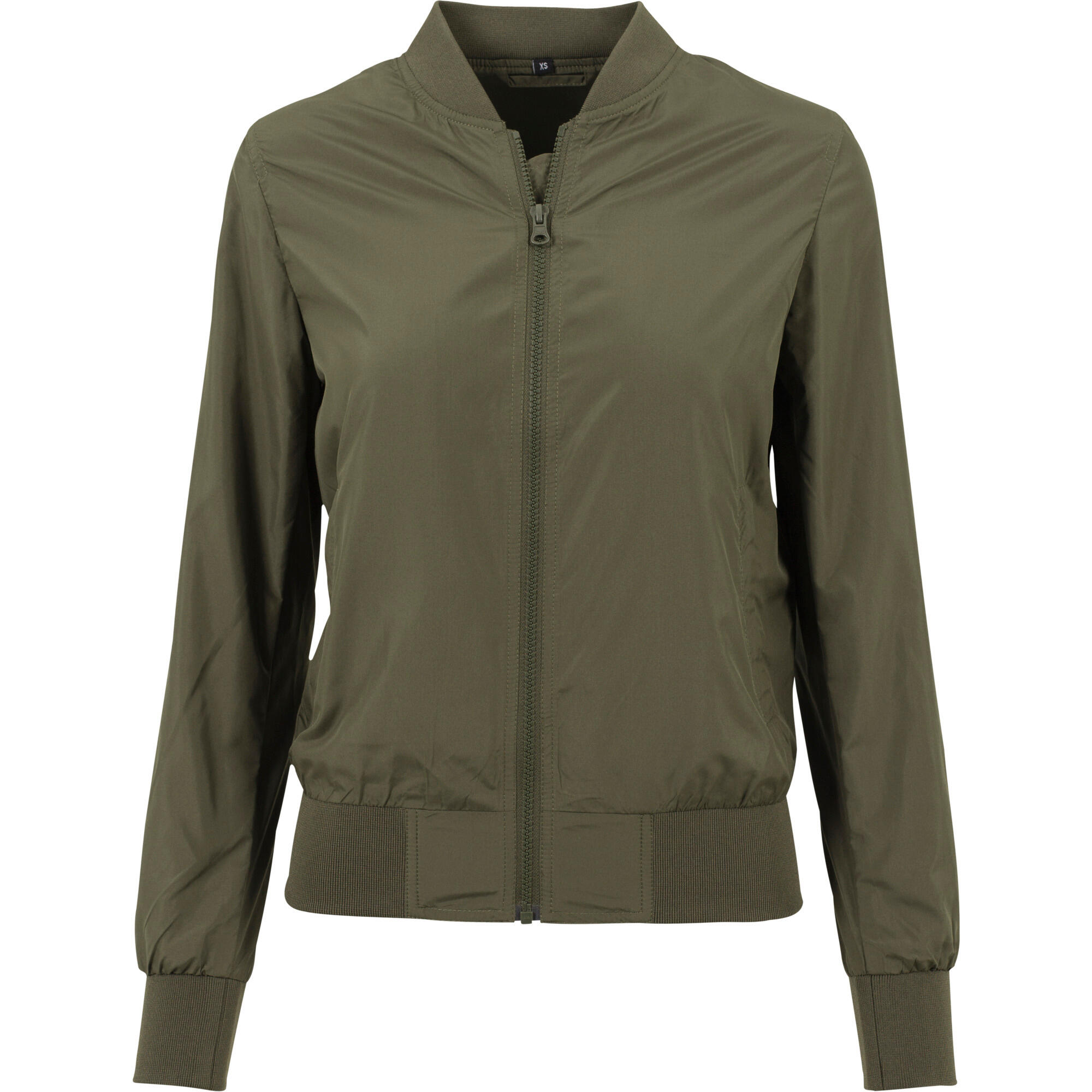 Build Your Brand Womens/Ladies Nylon Bomber Jacket