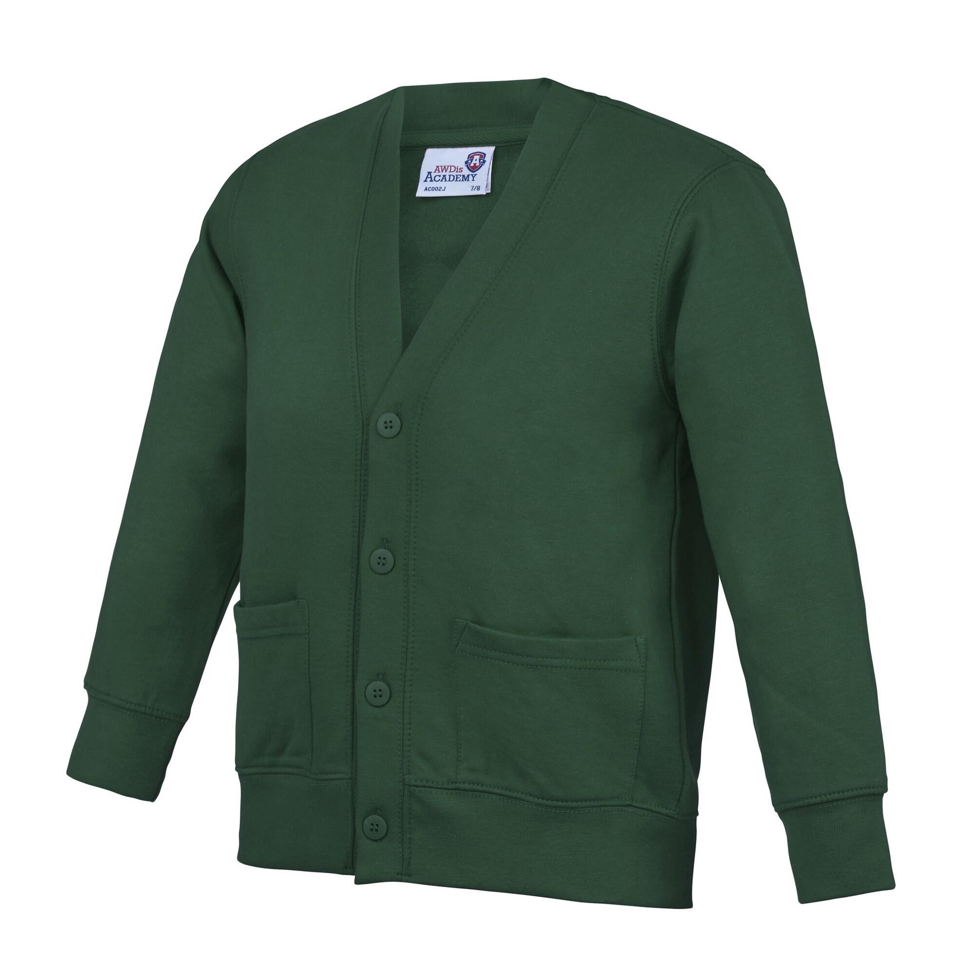AWDis Academy Childrens/Kids Button Up School Cardigan
