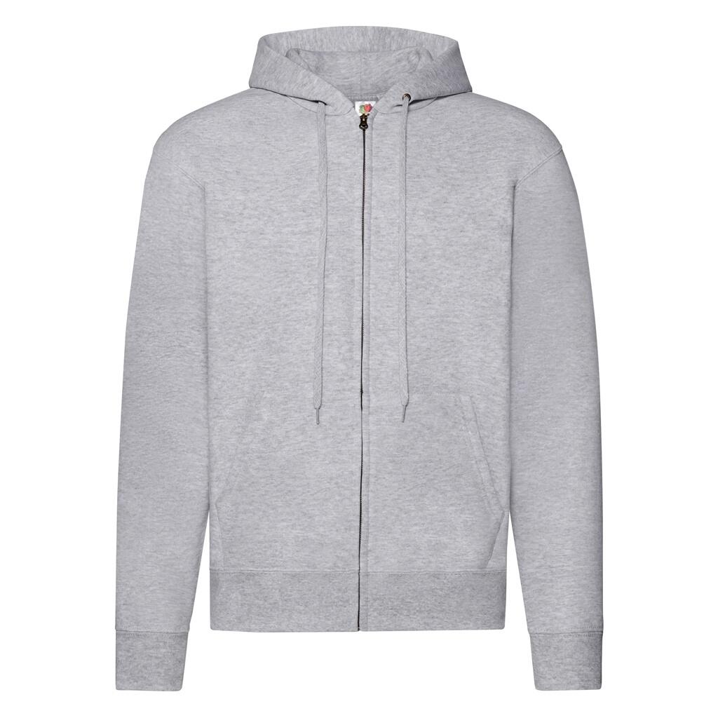 Fruit Of The Loom Mens Classic Heather Zipped Hoodie