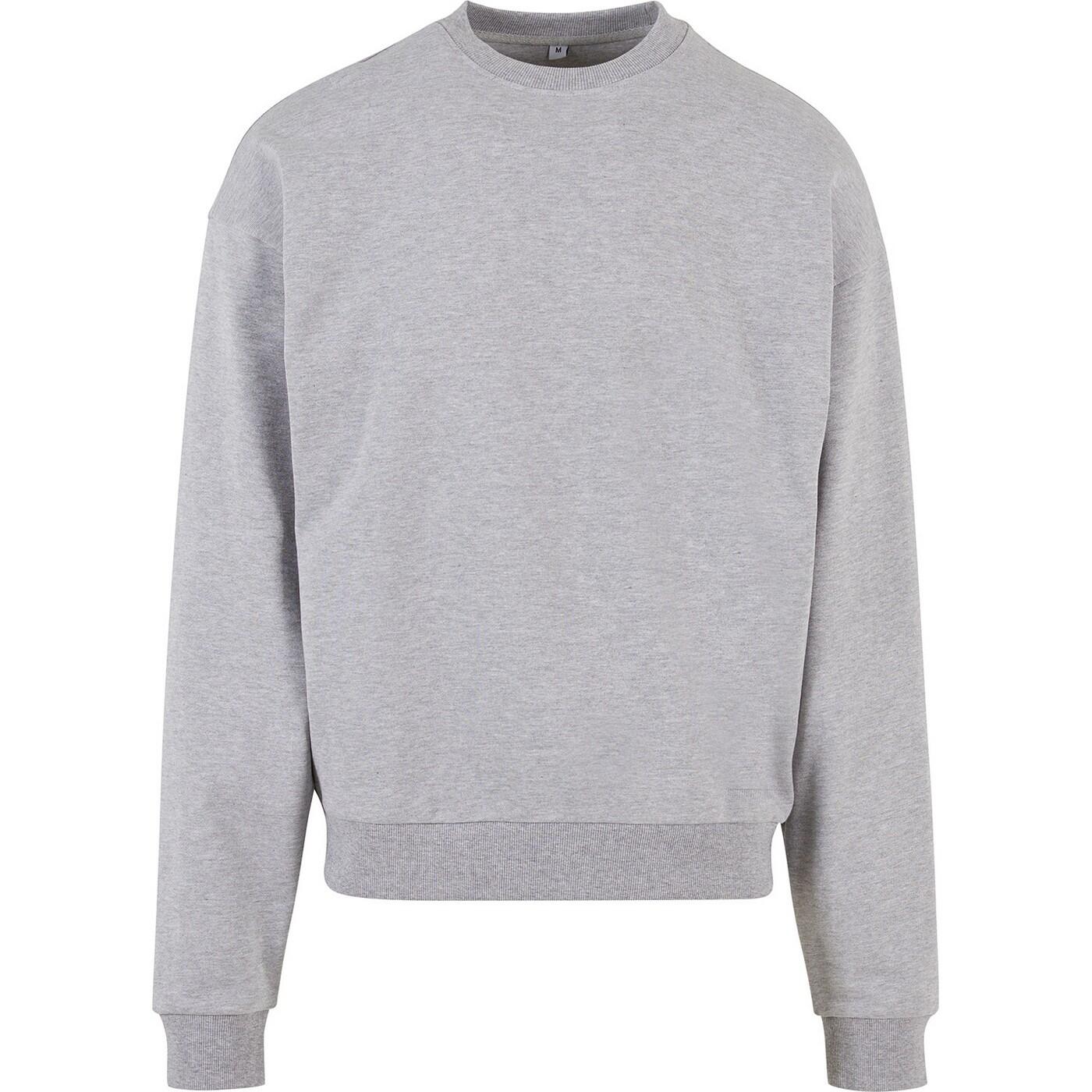 Build Your Brand Mens Ultra Heavy Crew Neck Sweatshirt