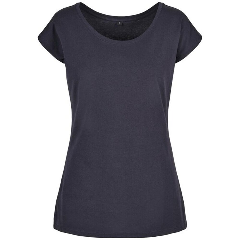 Build Your Brand Womens/Ladies Wide Neck T-Shirt