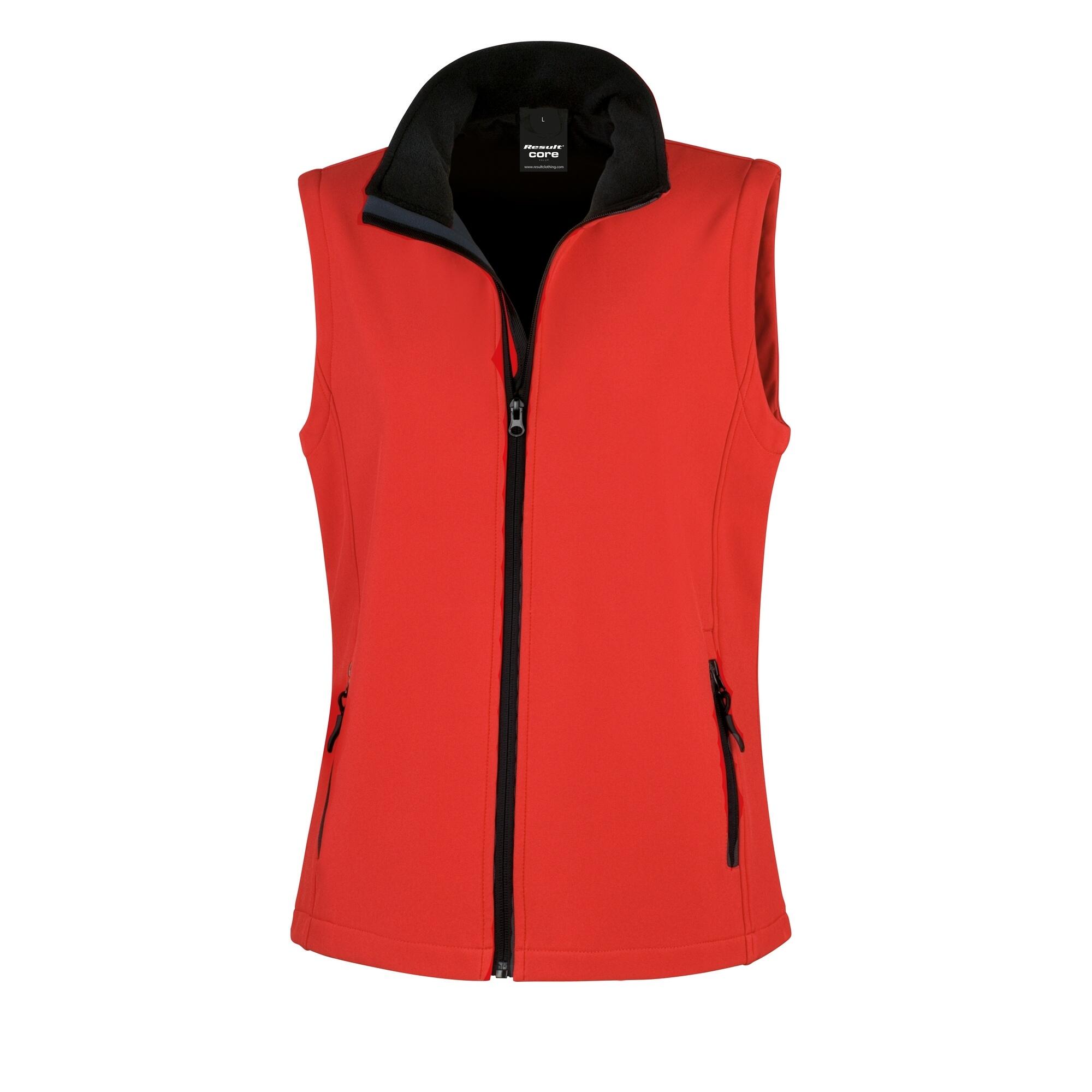 Result Core Womens/Ladies Printable Softshell Bodywarmer