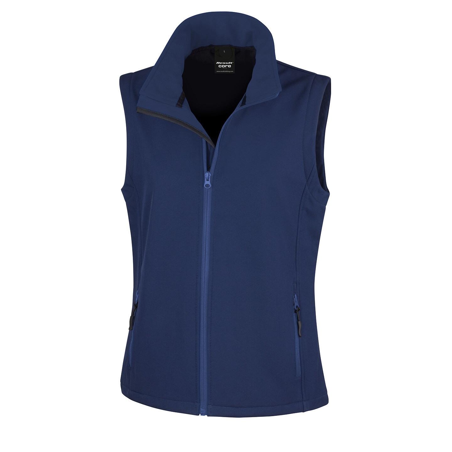 Result Core Womens/Ladies Printable Softshell Bodywarmer