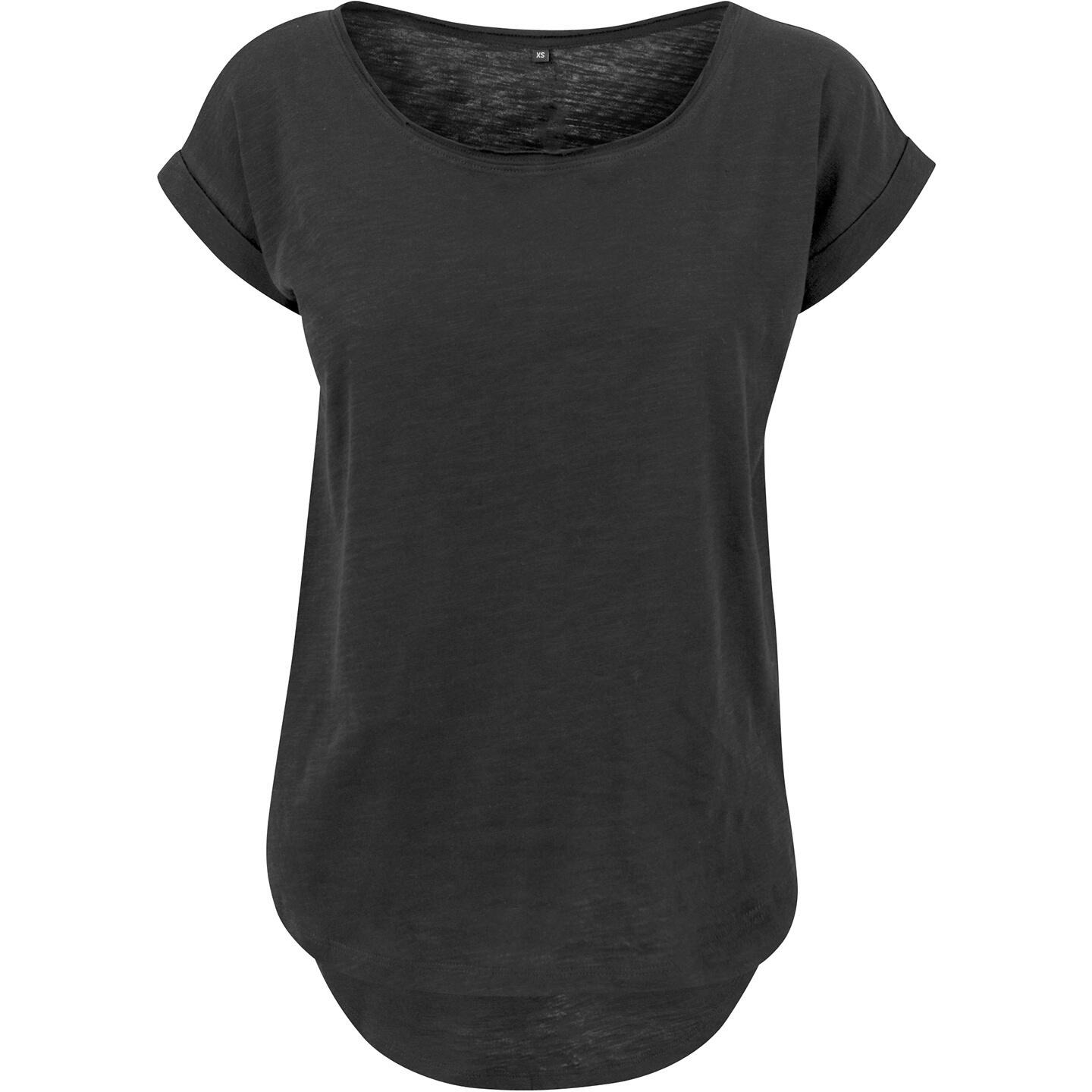 Build Your Brand Womens/Ladies Long Slub T-Shirt