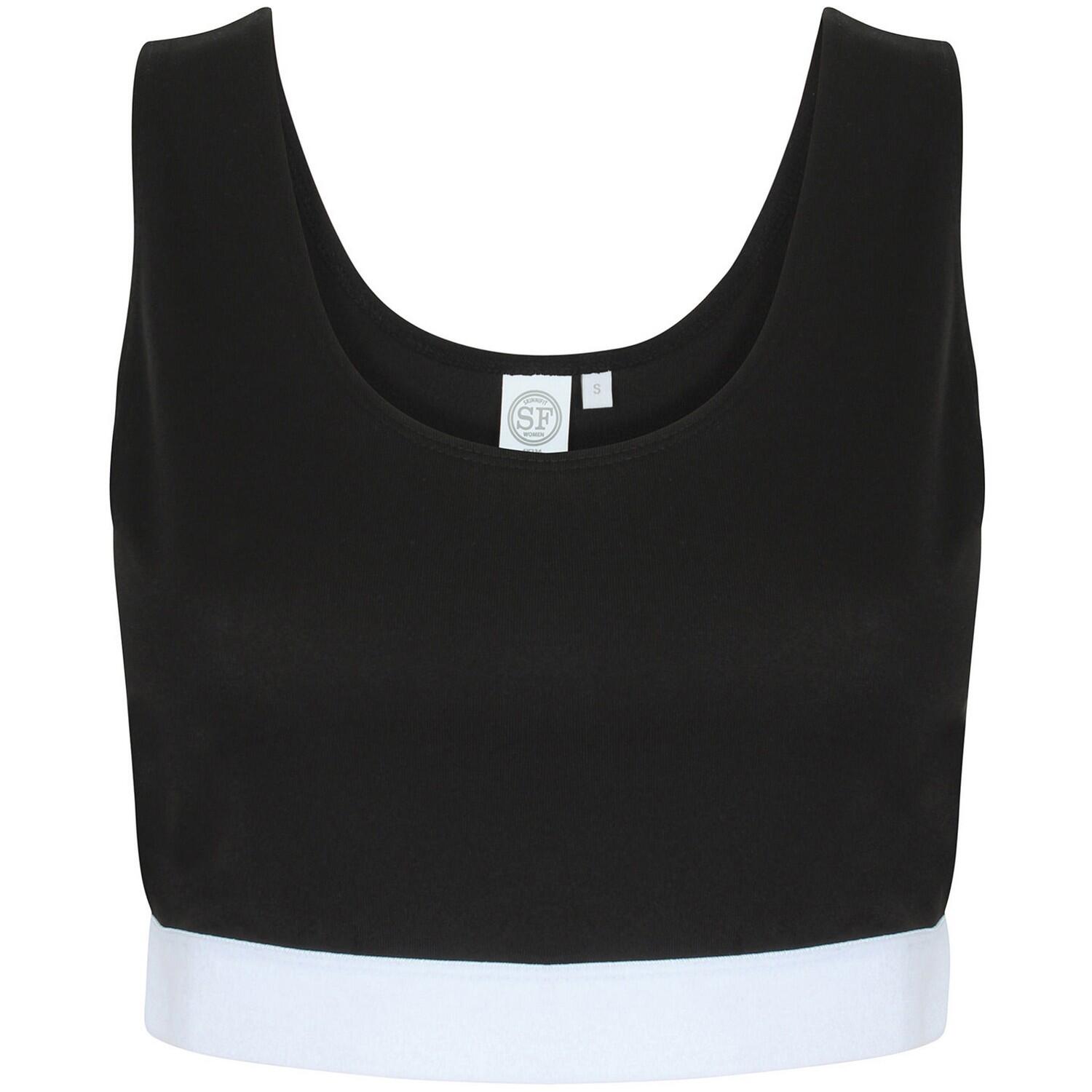 Skinni Fit Womens/Ladies Fashion Jacquard Crop Top