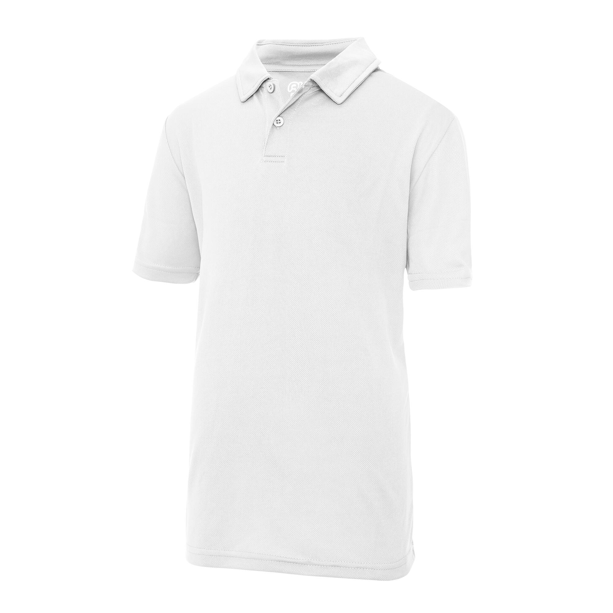 Just Cool Kids Unisex Sports Polo Plain Shirt (Pack of 2)