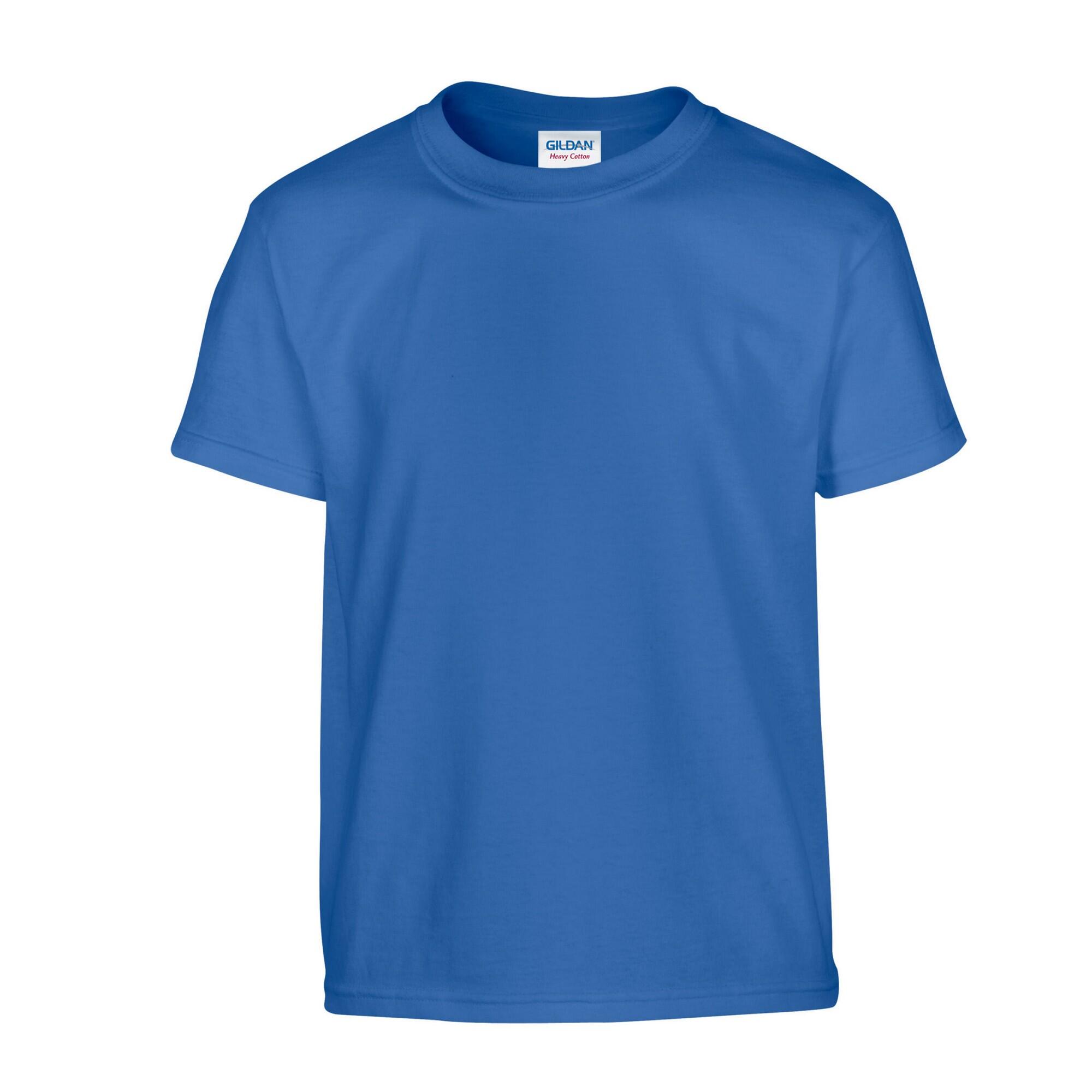 Gildan Childrens/Kids Plain Cotton Heavy T-Shirt