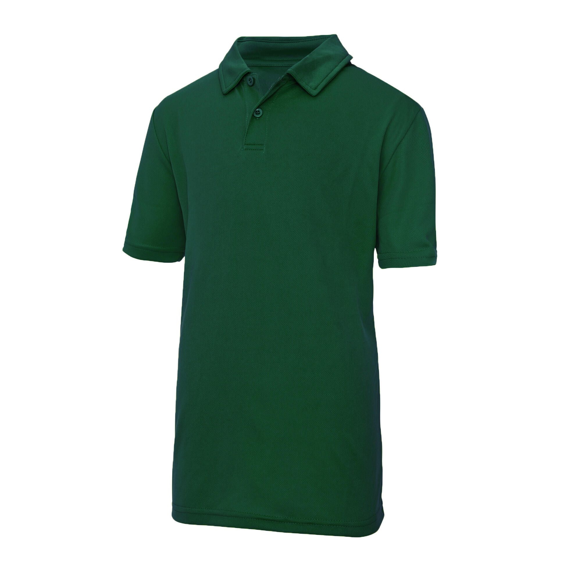 Just Cool Kids Unisex Sports Polo Plain Shirt (Pack of 2)
