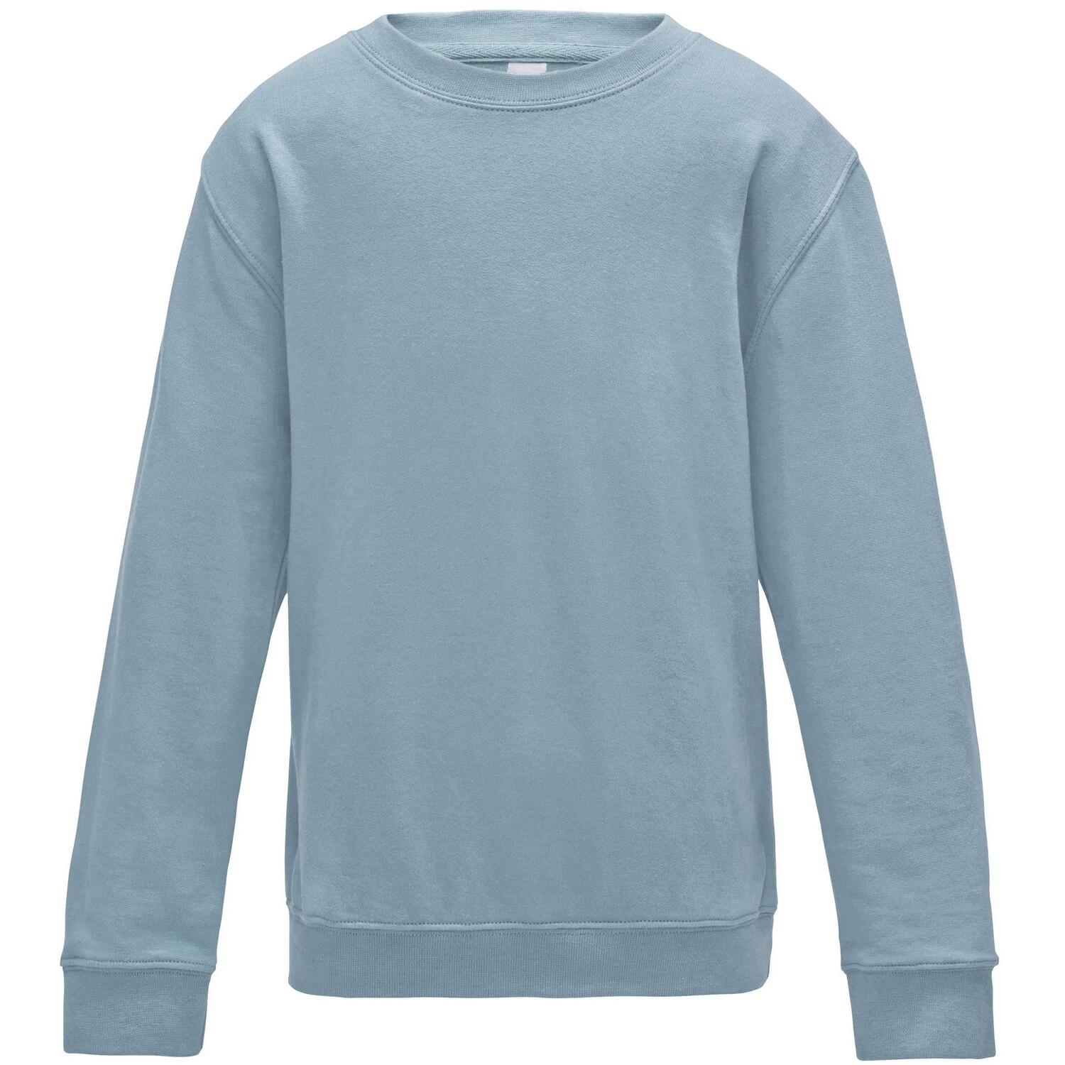 AWDis Just Hoods Childrens/Kids Plain Crew Neck Sweatshirt