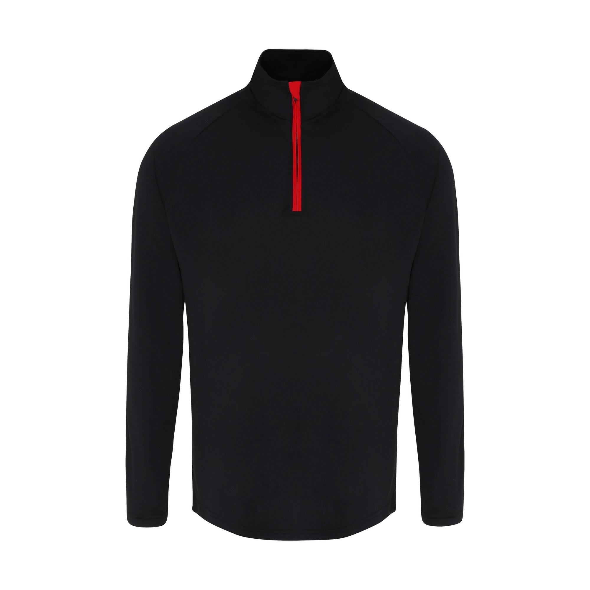 TriDri Mens Long Sleeve Performance Quarter Zip Top