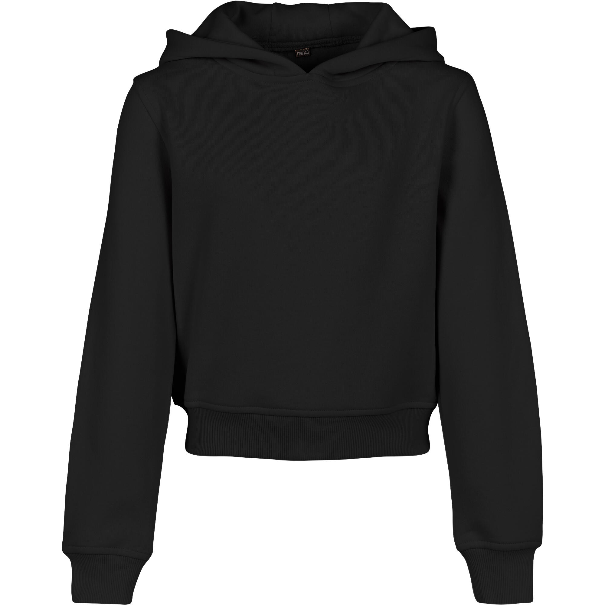 Build Your Brand Girls Cropped Hoodie