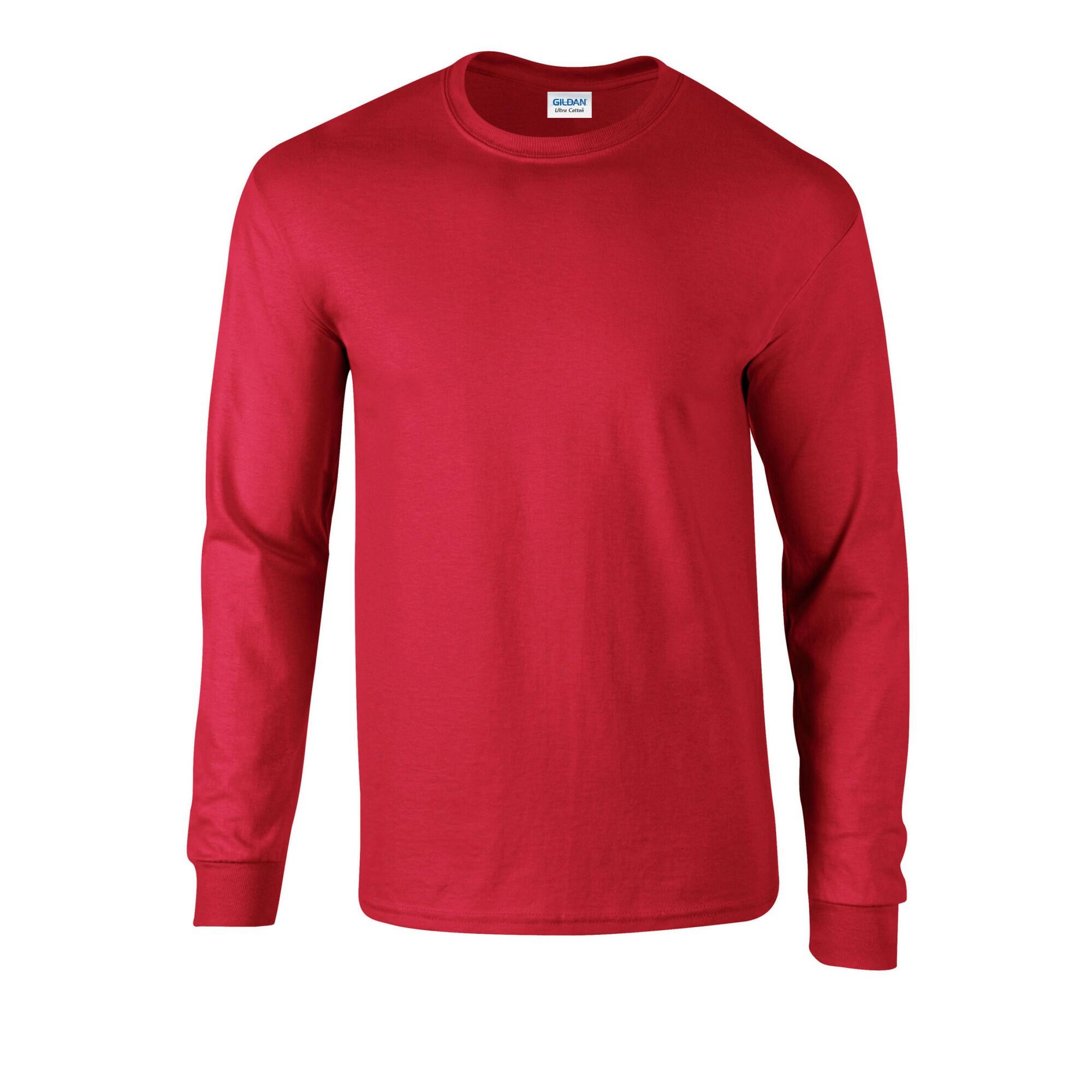 Gildan Unisex Adult Ultra Plain Cotton Long-Sleeved T-Shirt