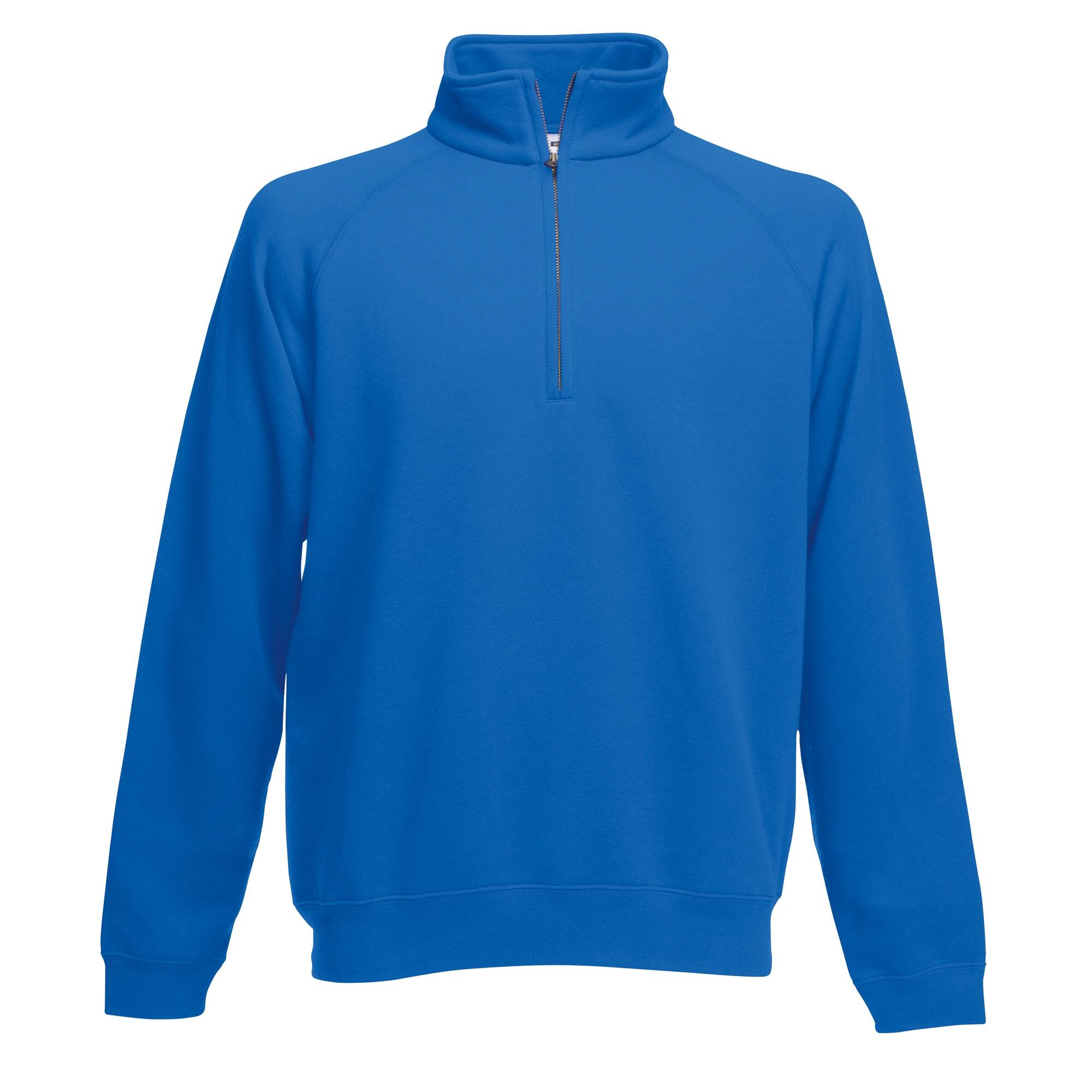 Fruit Of The Loom Mens Premium 70/30 Zip Neck Sweatshirt