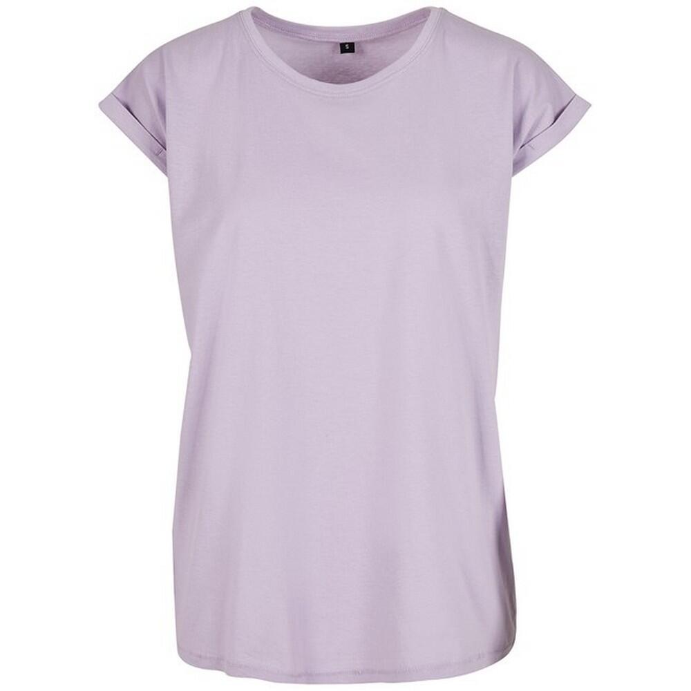 Build Your Brand Womens/Ladies Extended Shoulder T-Shirt